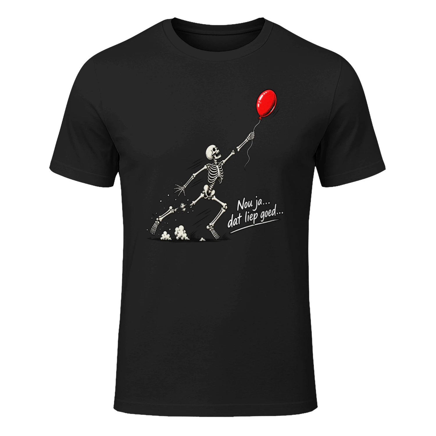 Grappig Halloween T-shirt met skelet 