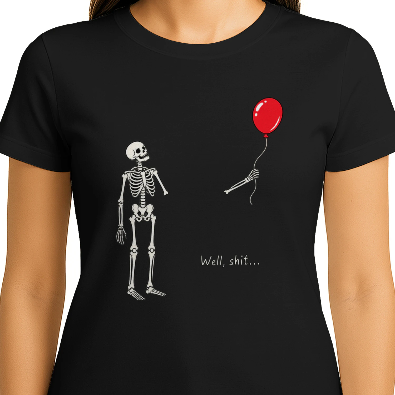 Grappig Halloween Skelet T-shirt – Well, Oeps...