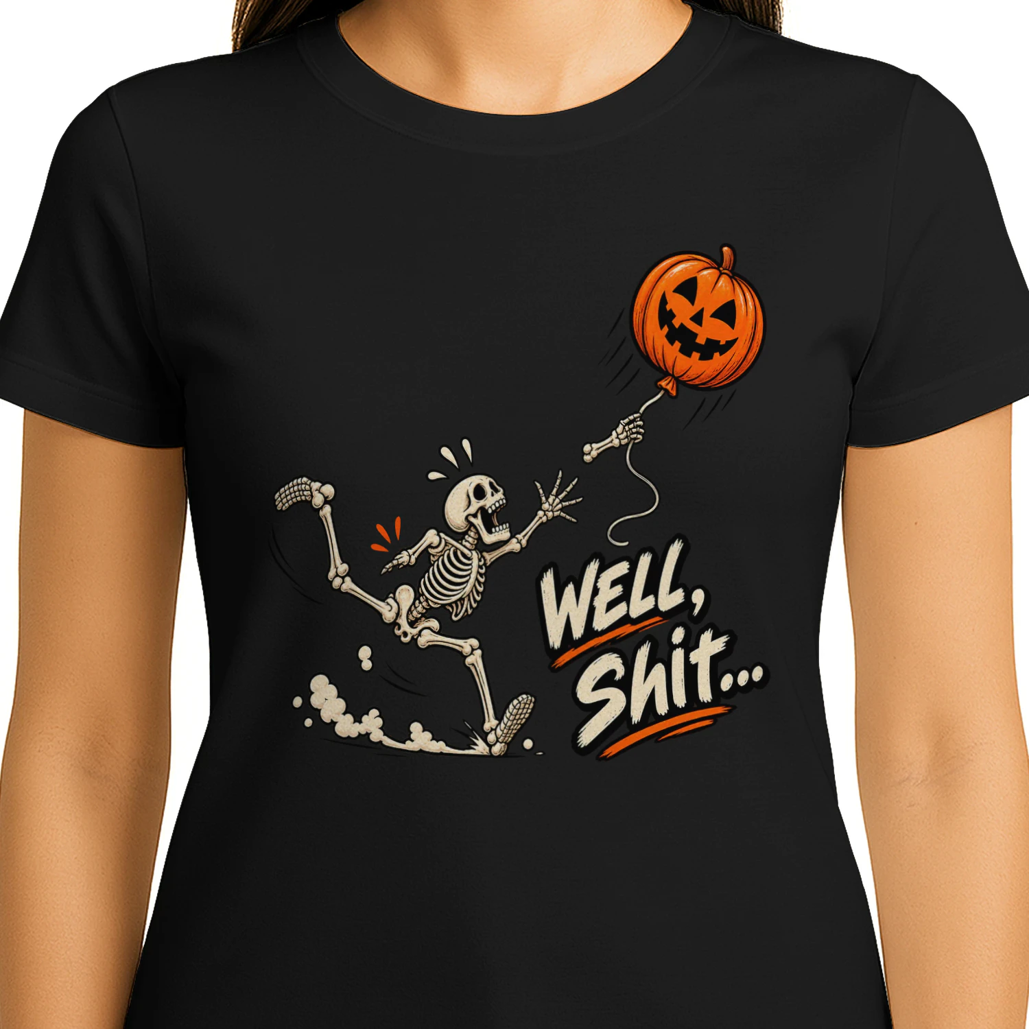 Grappig Halloween Skelet T-shirt – Well, Oeps...