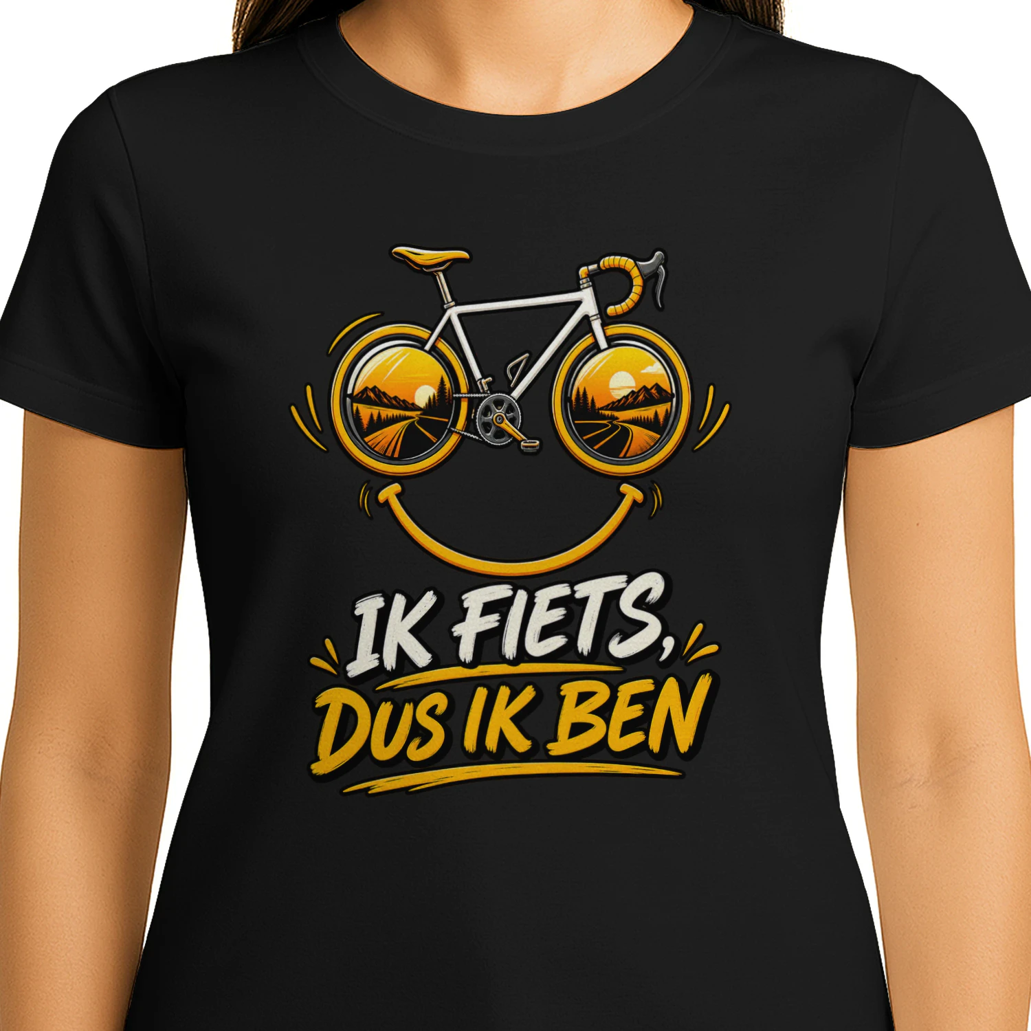 Ik Fiets Dus Ik Ben T-shirt | Fietsenliefhebber