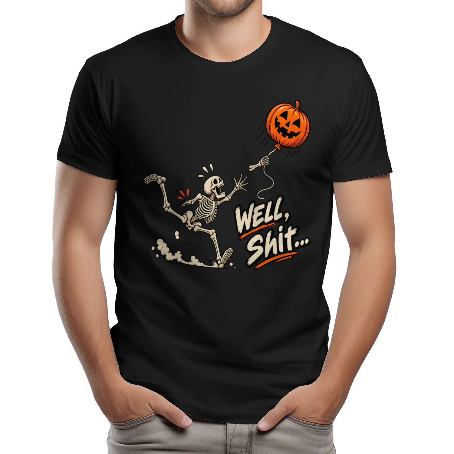 Grappig Halloween Skelet T-shirt – Well, Oeps...