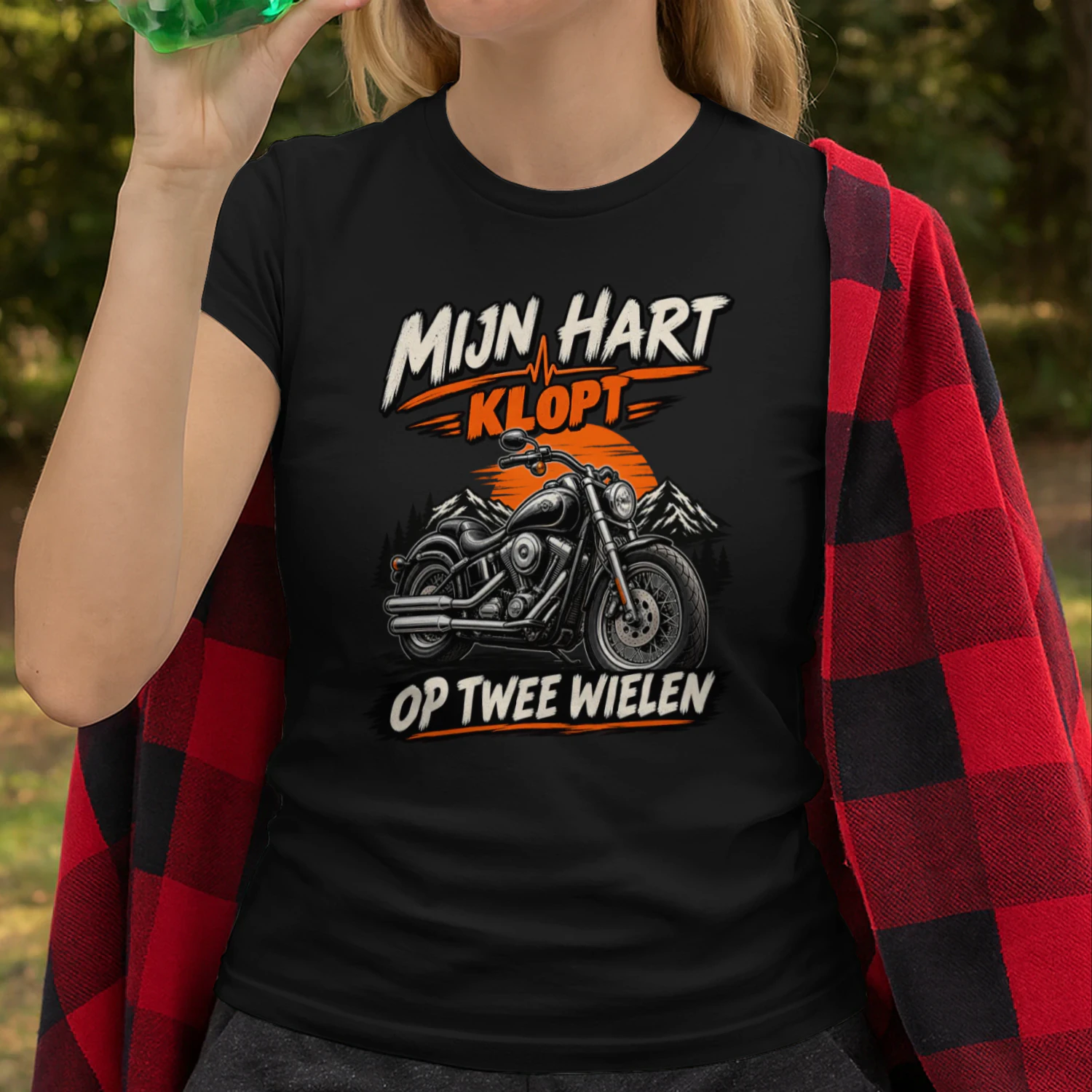 Mijn Hart Klopt Op Twee Wielen – Motor T-Shirt