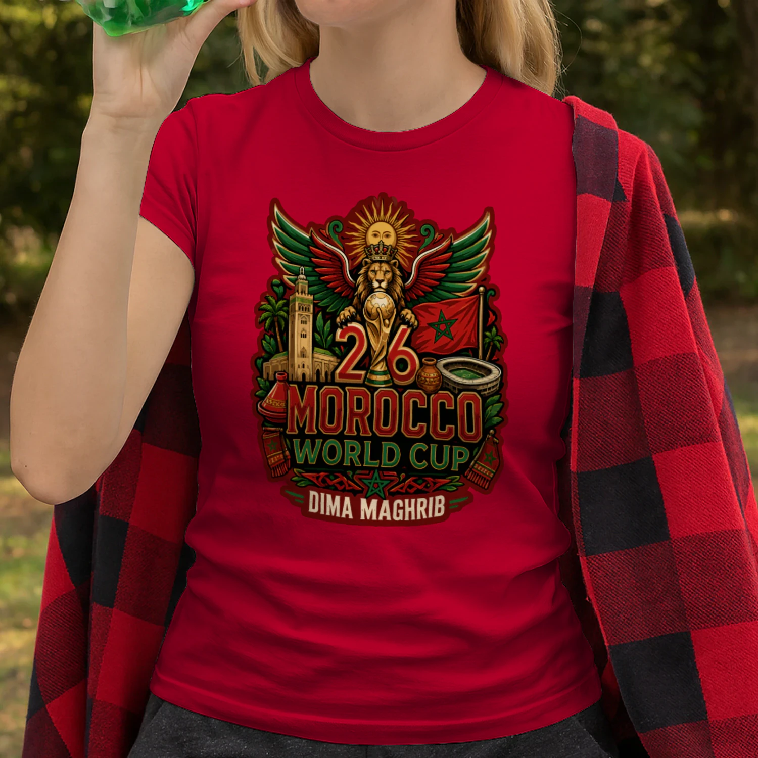 T-shirt Maroc Coupe du Monde 2026
