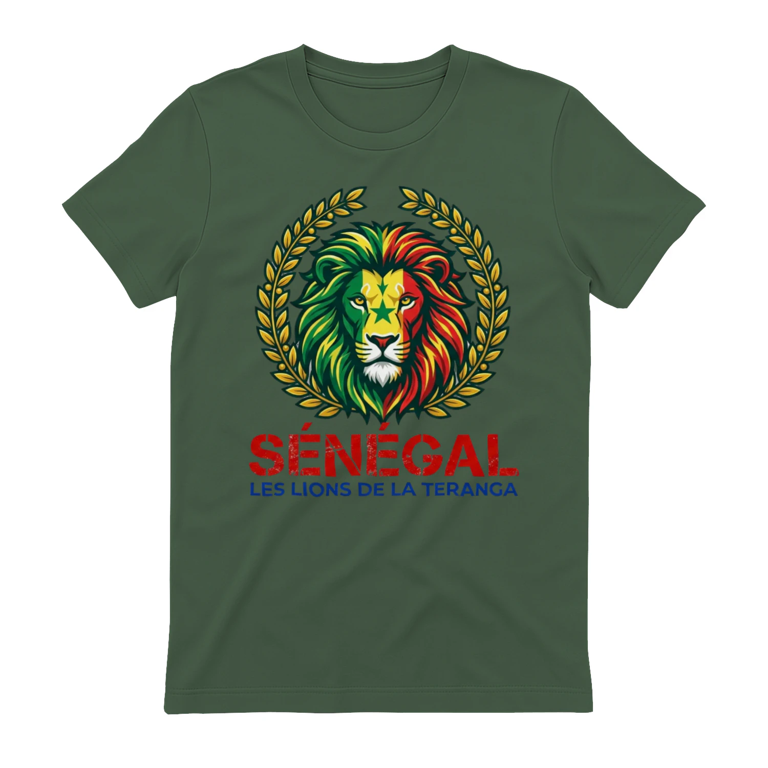 🌟 Senegal Lions T-Shirt – Lions de la Teranga Pride Crest