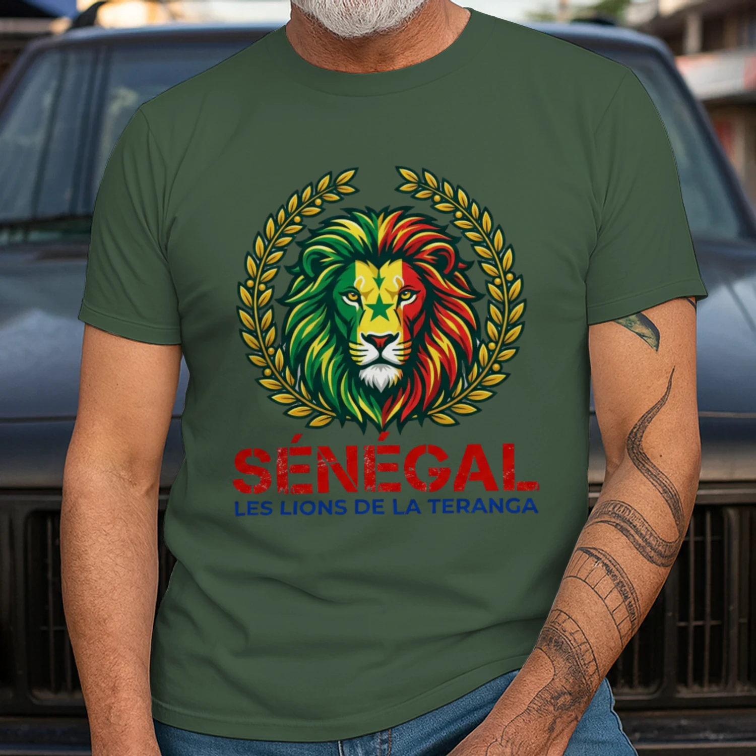 🌟 Senegal Lions T-Shirt – Lions de la Teranga Pride Crest
