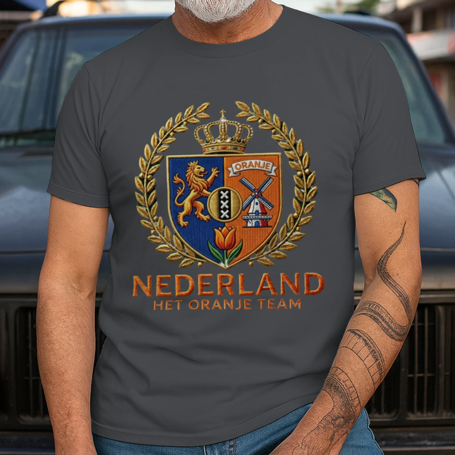 🌟 Netherlands Football T-Shirts – Oranje Team Vintage Crest