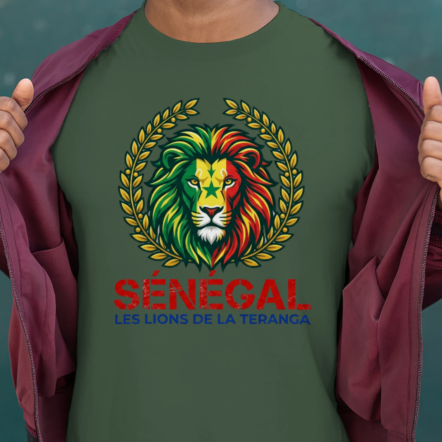 🌟 Senegal Lions T-Shirt – Lions de la Teranga Pride Crest