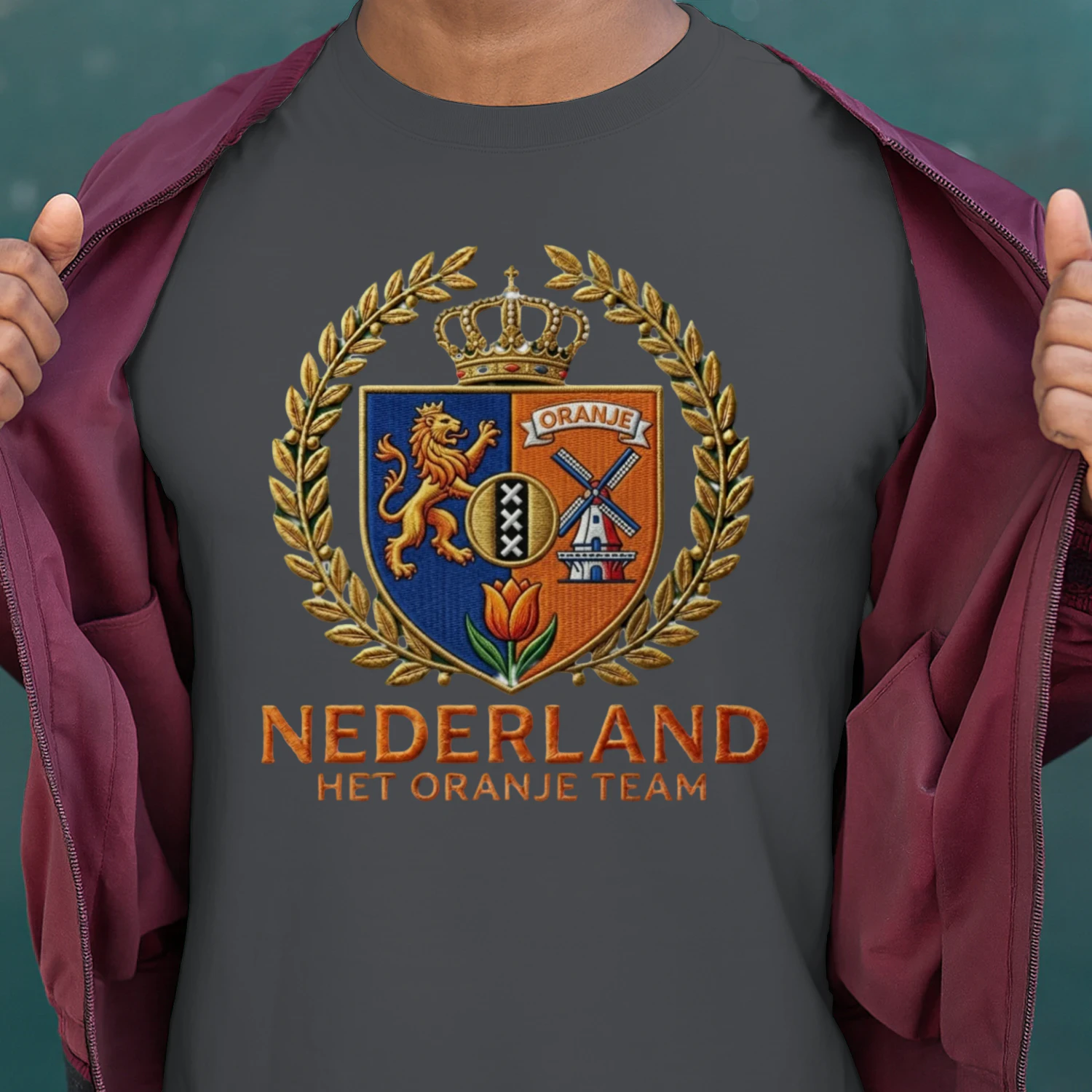 🌟 Netherlands Football T-Shirts – Oranje Team Vintage Crest