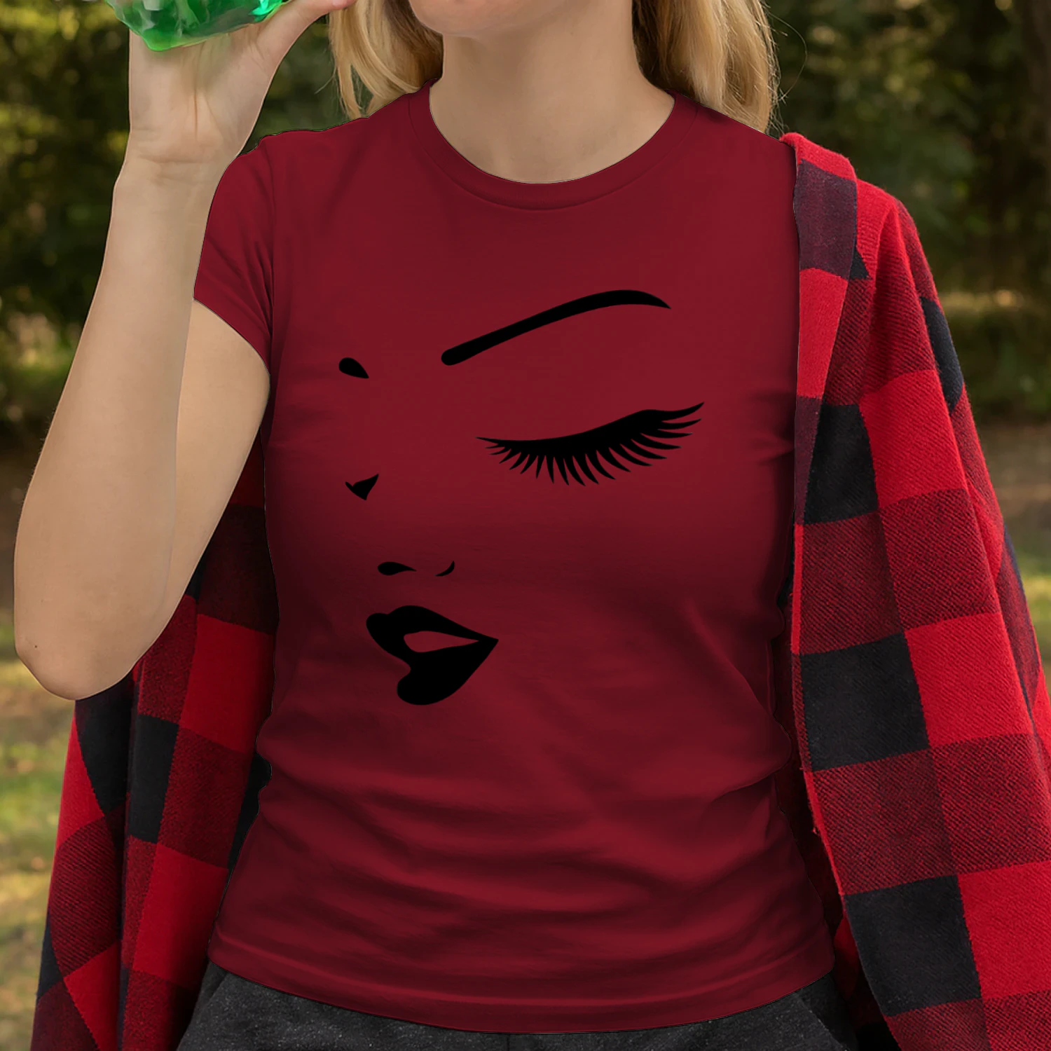  Women's face t-shirt, women's face shirt, women's shirts