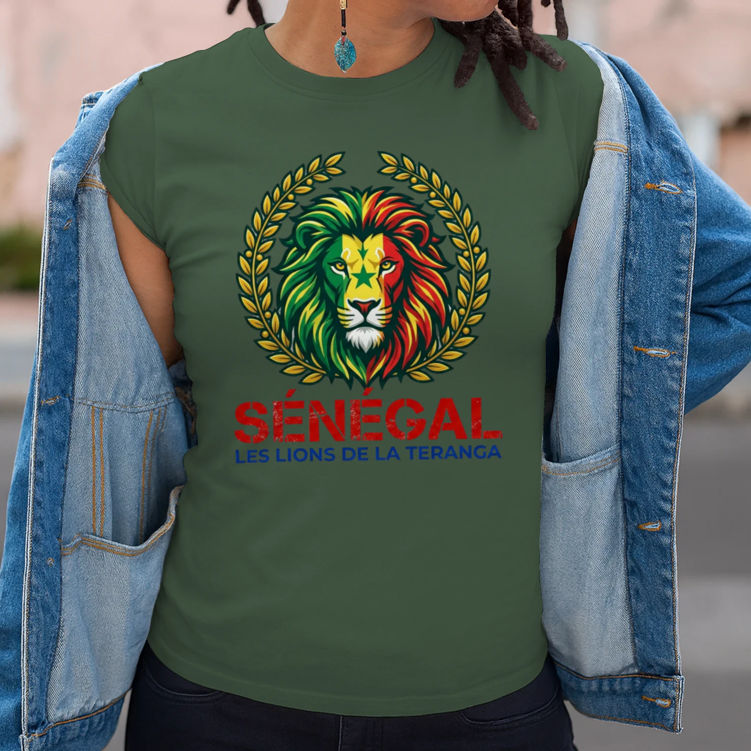🌟 Senegal Lions T-Shirt – Lions de la Teranga Pride Crest