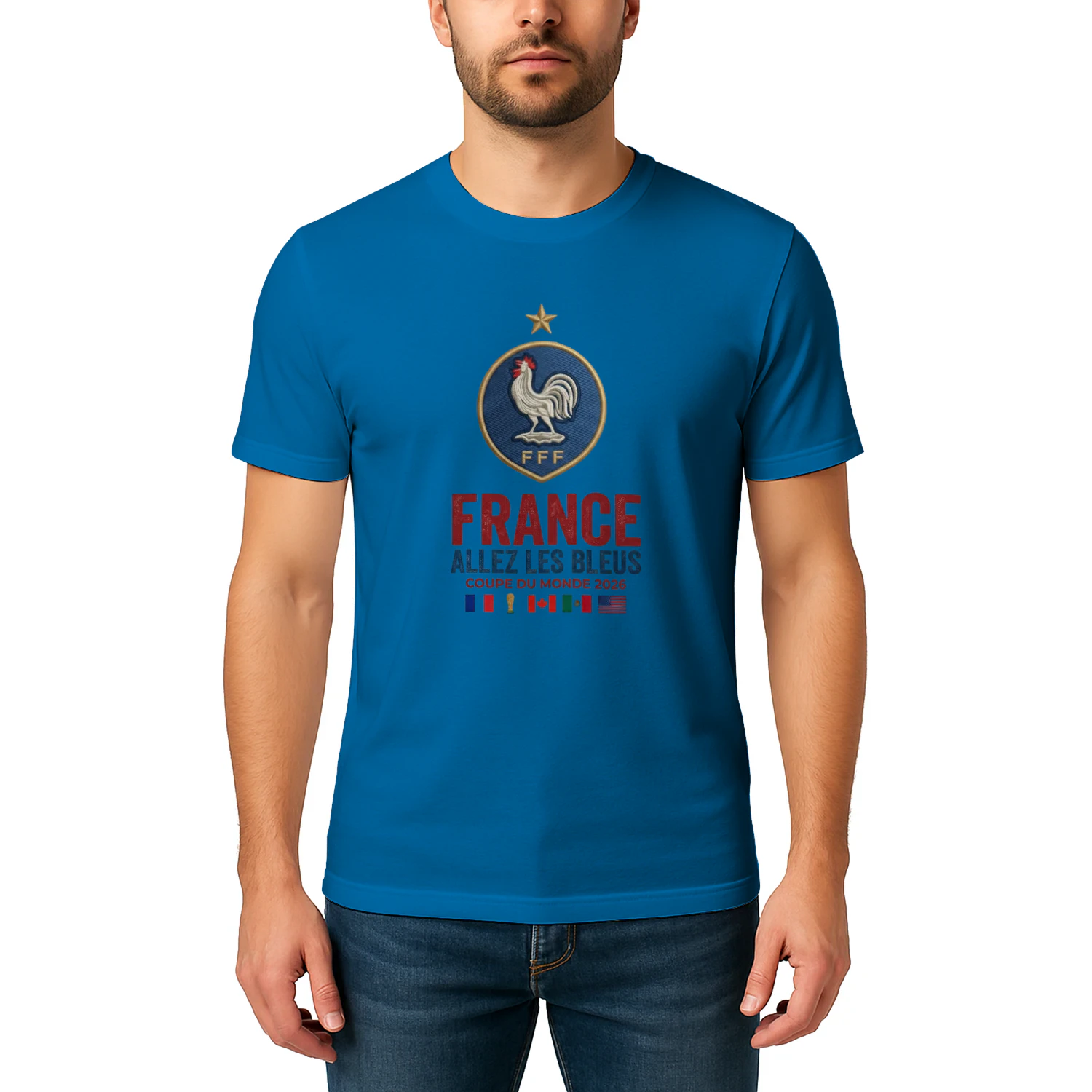 🌟 France World Cup 2026 T-Shirt – Allez Les Bleus Fan Tee