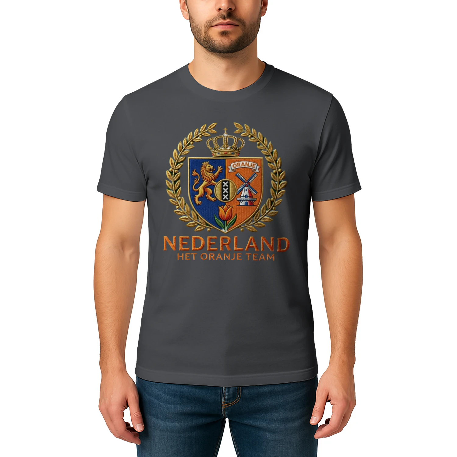 🌟 Netherlands Football T-Shirts – Oranje Team Vintage Crest