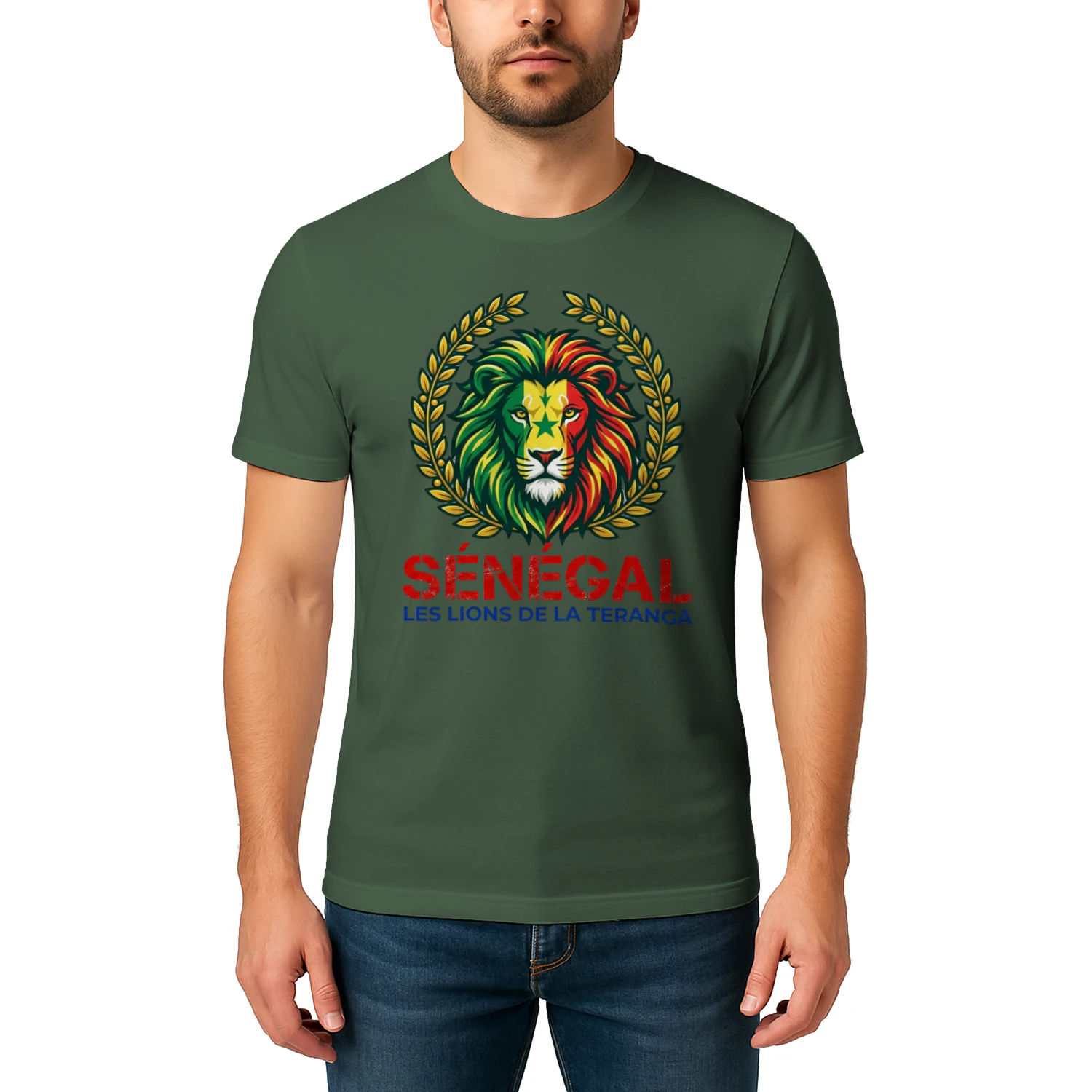 🌟 Senegal Lions T-Shirt – Lions de la Teranga Pride Crest