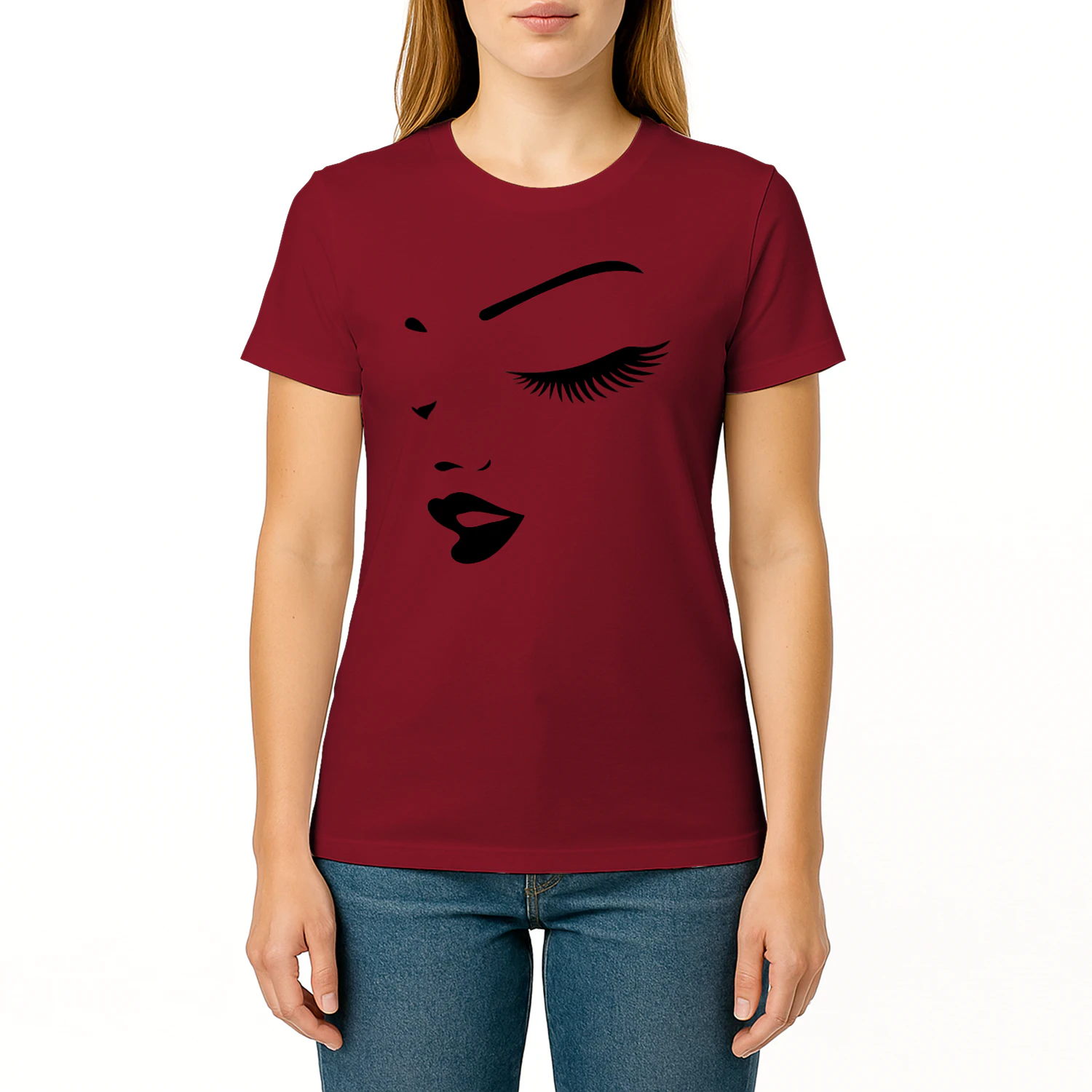  Women's face t-shirt, women's face shirt, women's shirts