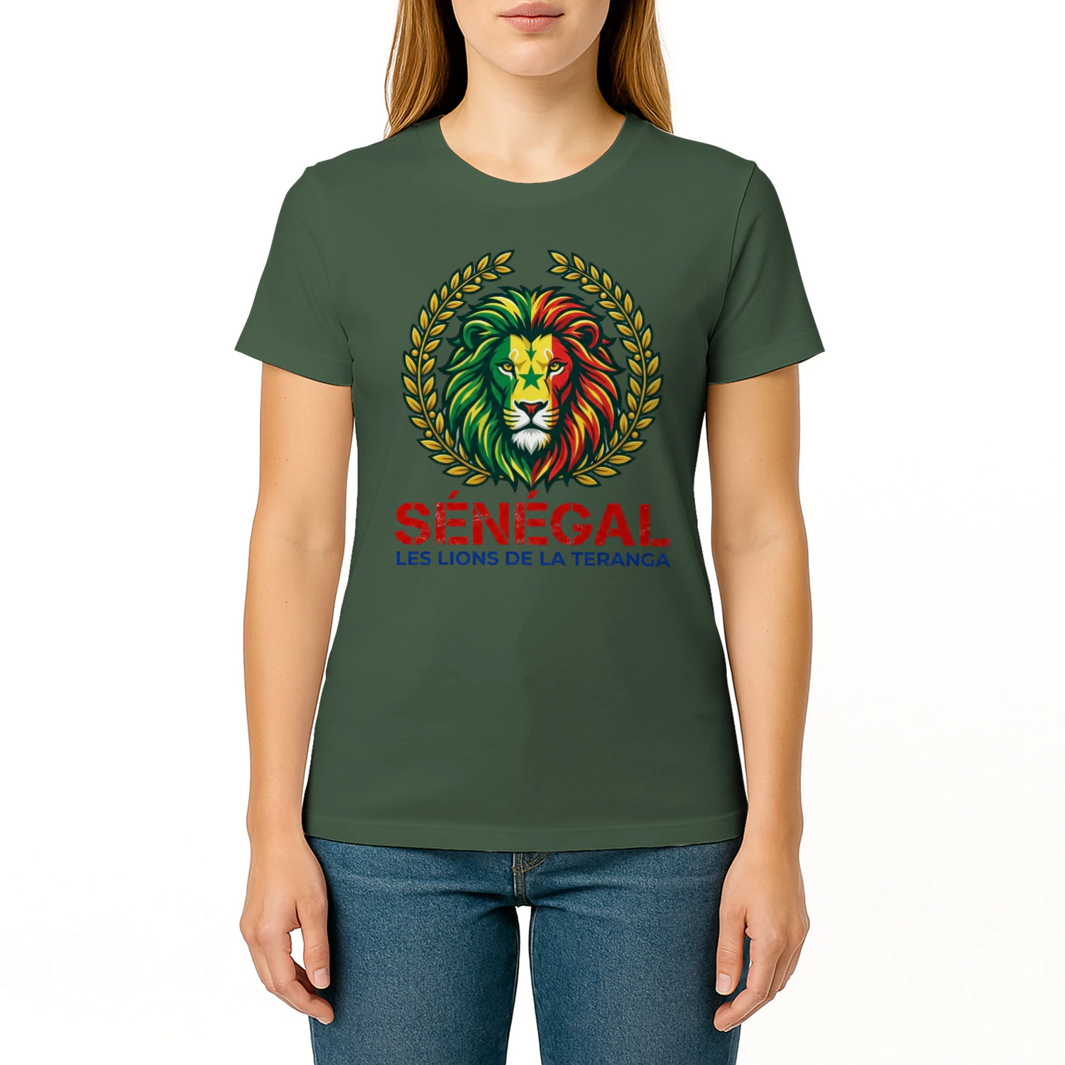 🌟 Senegal Lions T-Shirt – Lions de la Teranga Pride Crest