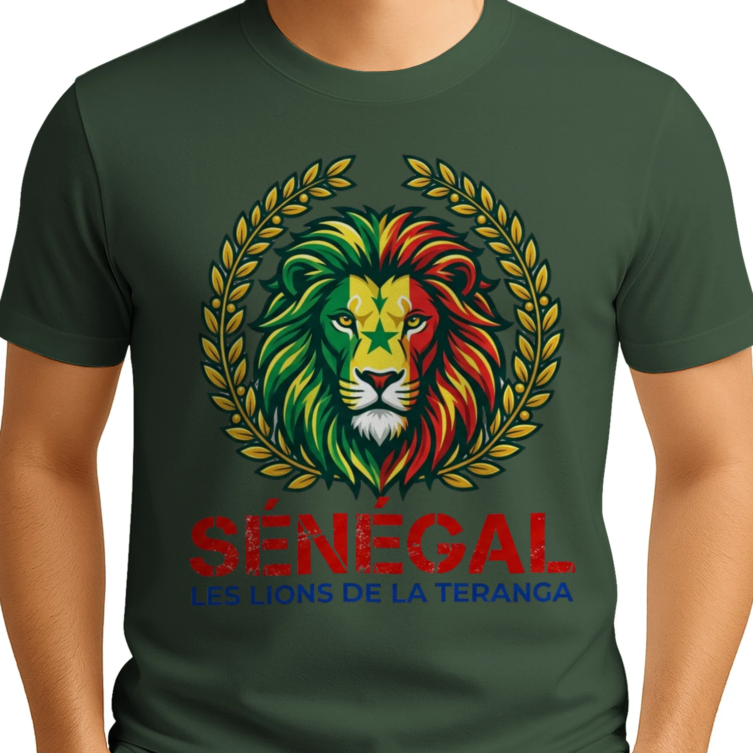 🌟 Senegal Lions T-Shirt – Lions de la Teranga Pride Crest