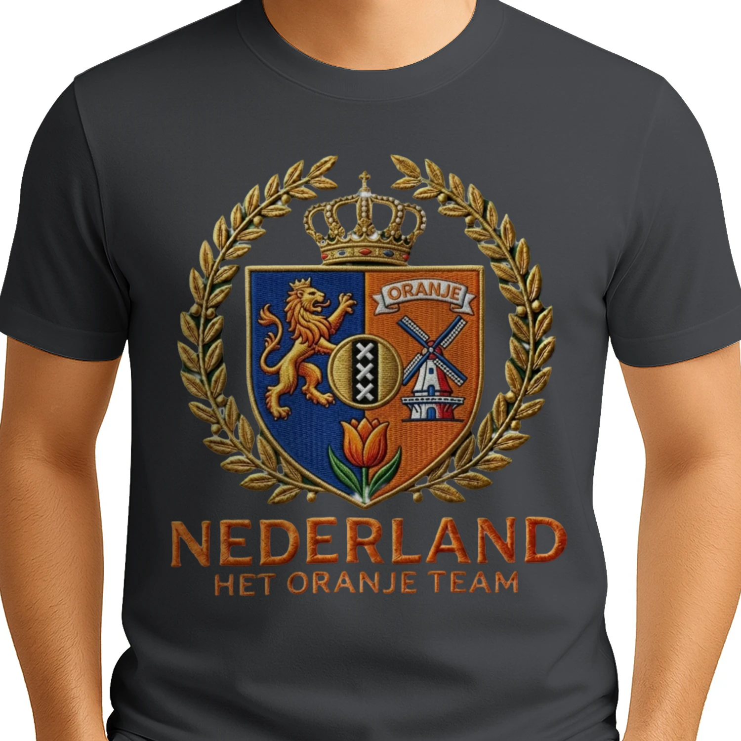 🌟 Netherlands Football T-Shirts – Oranje Team Vintage Crest