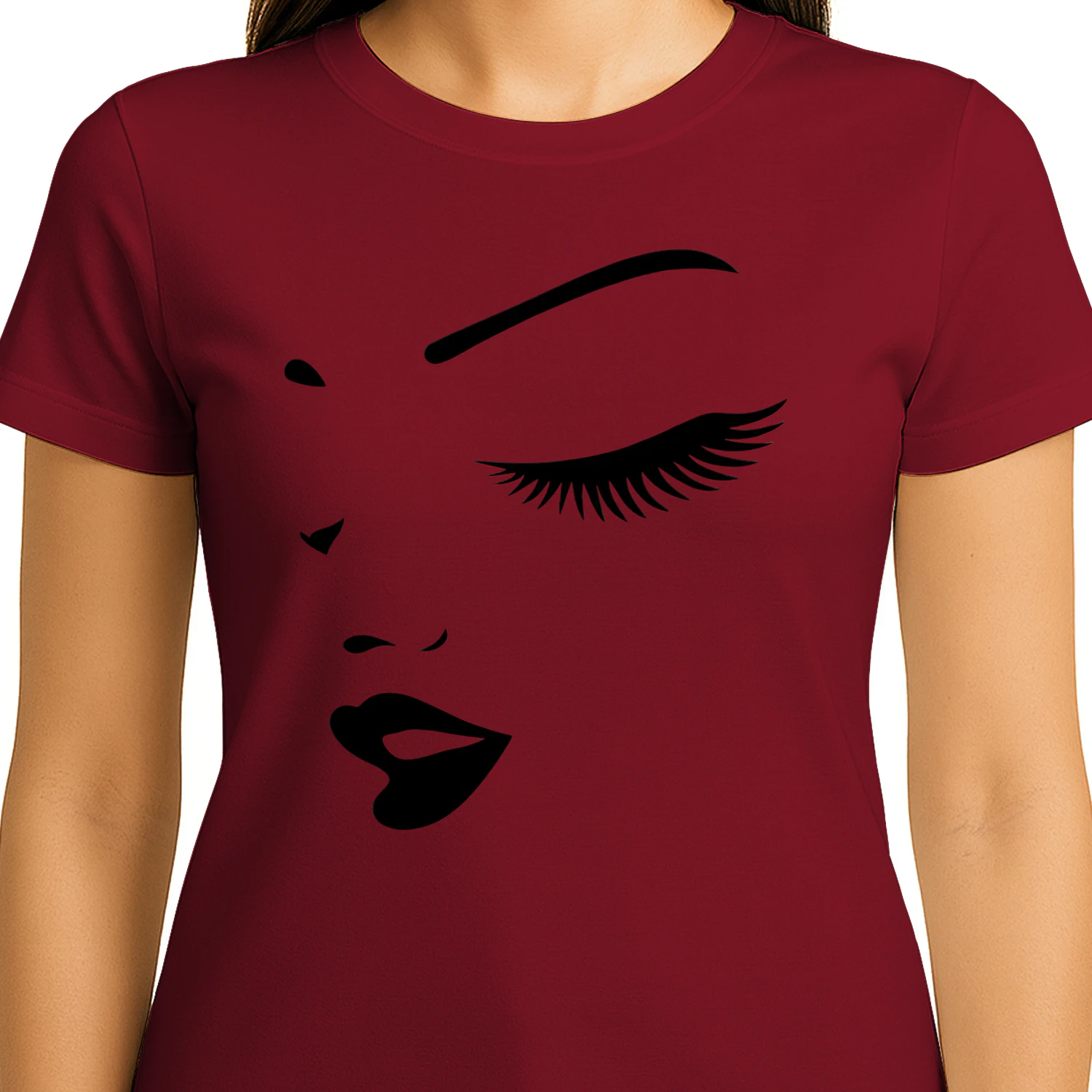  Women's face t-shirt, women's face shirt, women's shirts