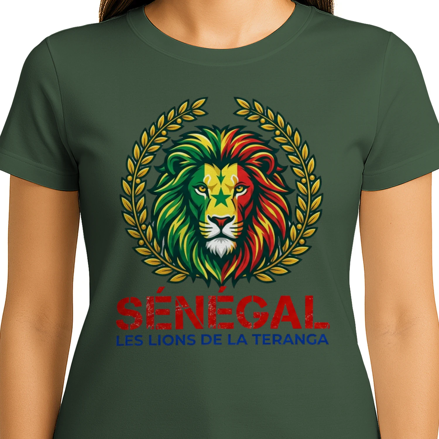 🌟 Senegal Lions T-Shirt – Lions de la Teranga Pride Crest