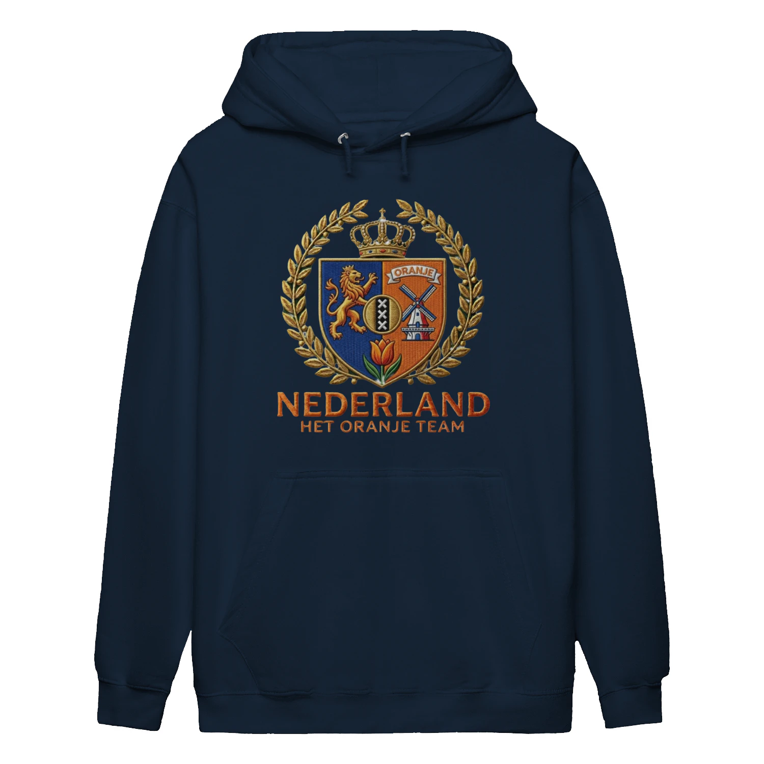 🌟 Netherlands Football Crest Hoodie – Oranje Team Vintage Crest