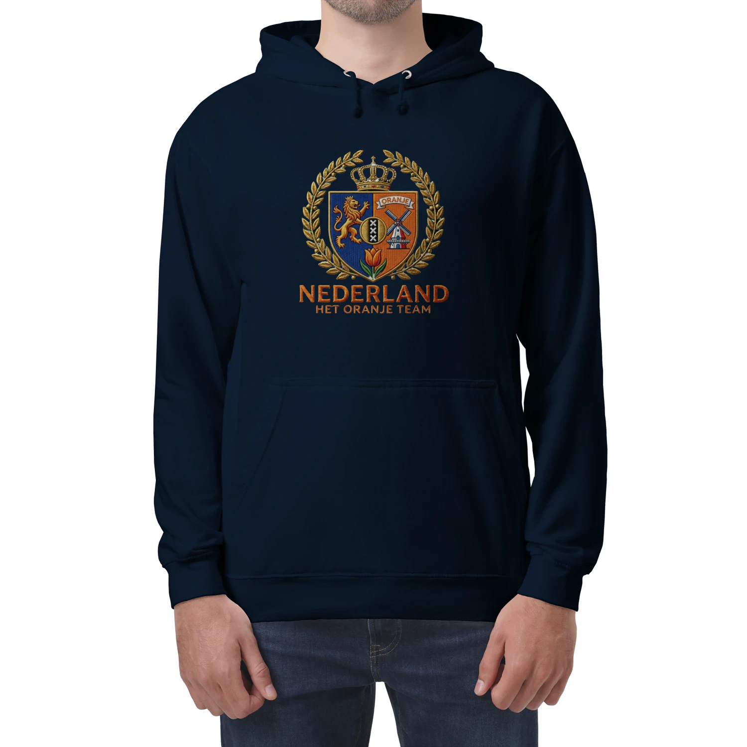 🌟 Netherlands Football Crest Hoodie – Oranje Team Vintage Crest