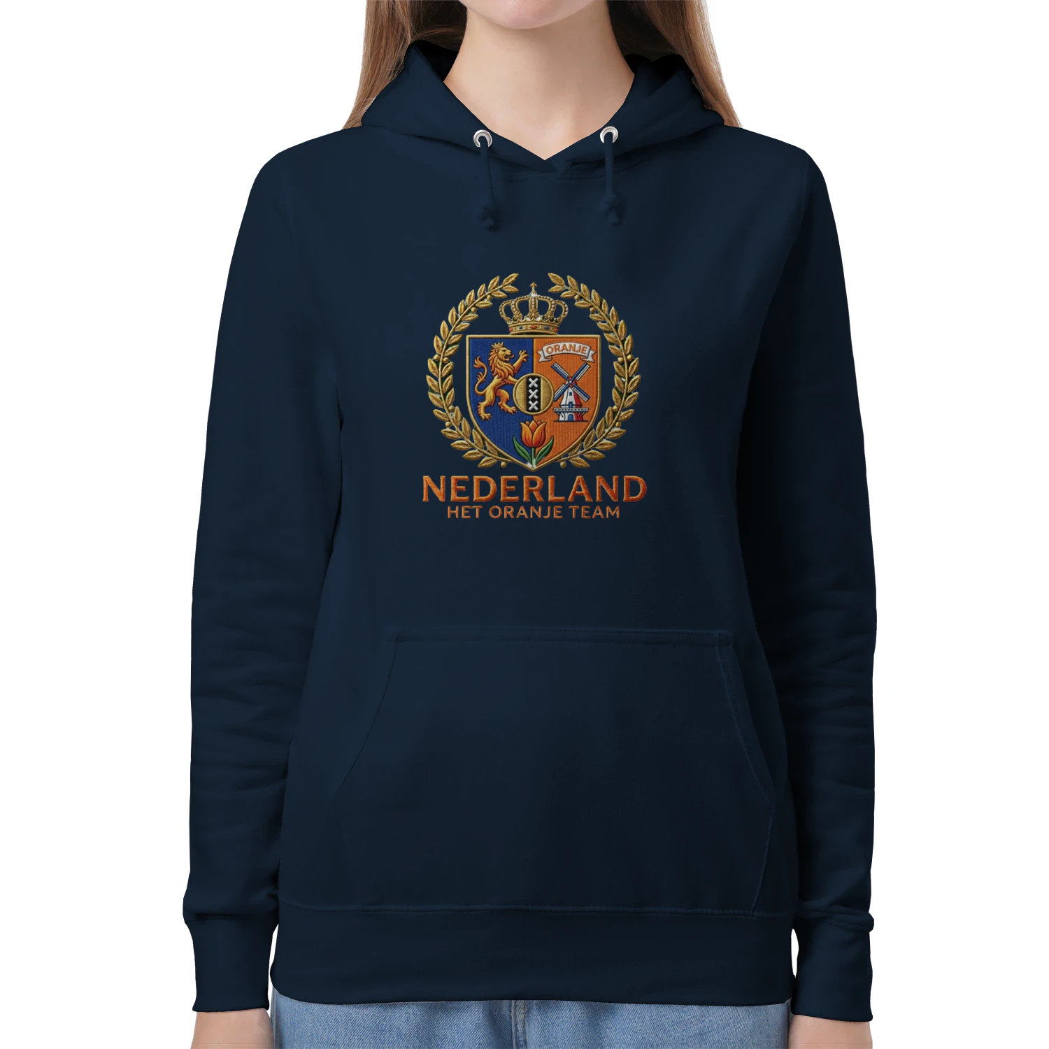 🌟 Netherlands Football Crest Hoodie – Oranje Team Vintage Crest