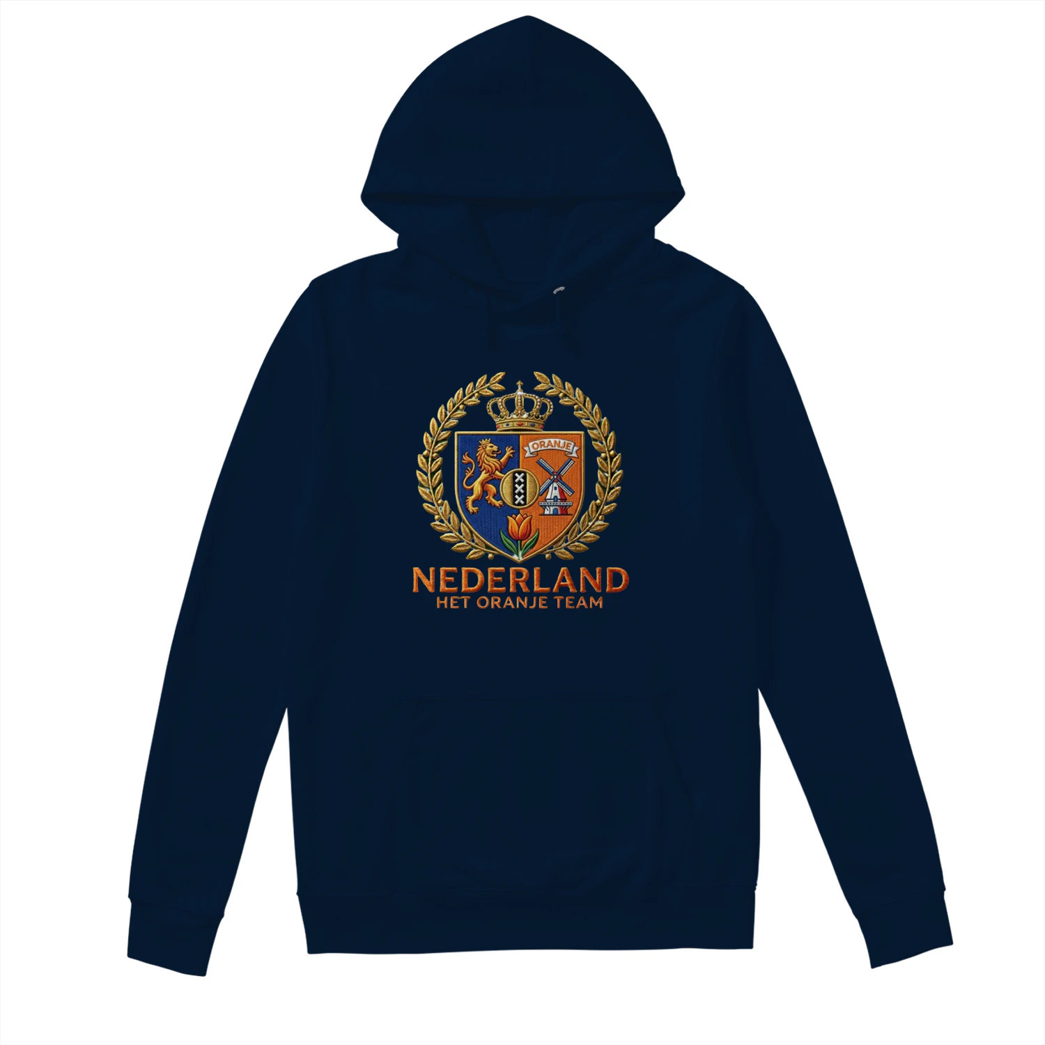 🌟 Netherlands Football Crest Hoodie – Oranje Team Vintage Crest