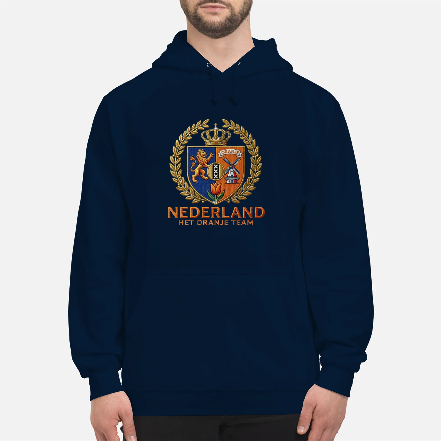 🌟 Netherlands Football Crest Hoodie – Oranje Team Vintage Crest