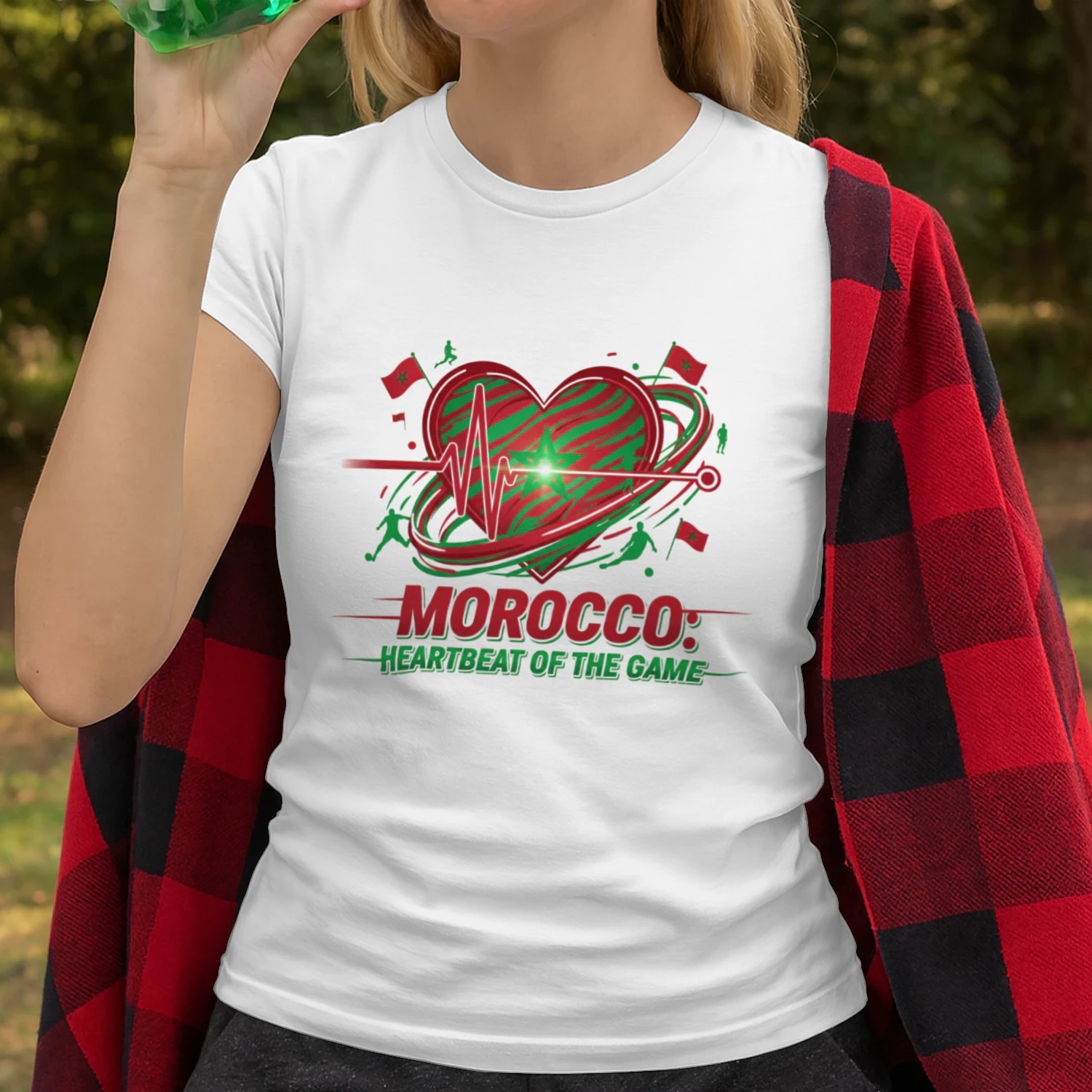 Morocco Football T-Shirts – Heartbeat of the Game Fan Tee