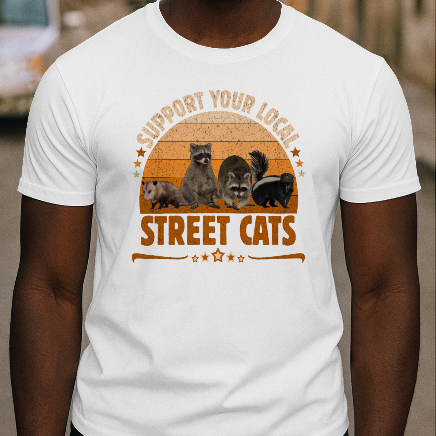 Vintage Support Your Local Street Cats