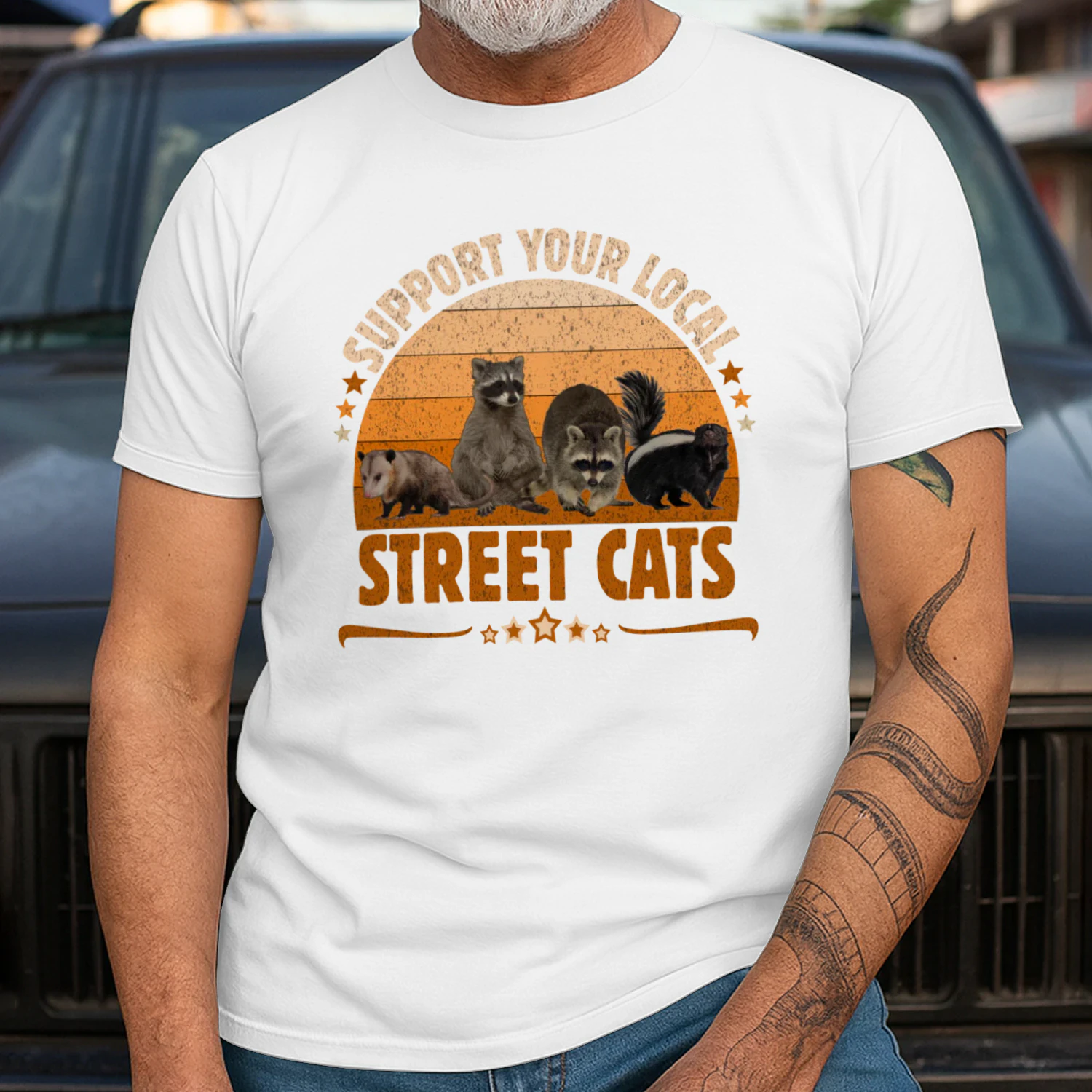 Vintage Support Your Local Street Cats