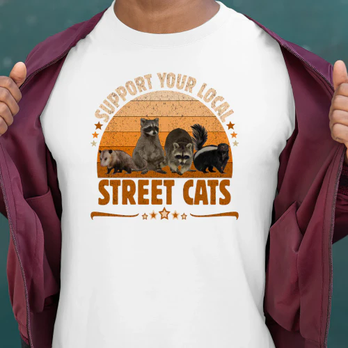 Vintage Support Your Local Street Cats Copy