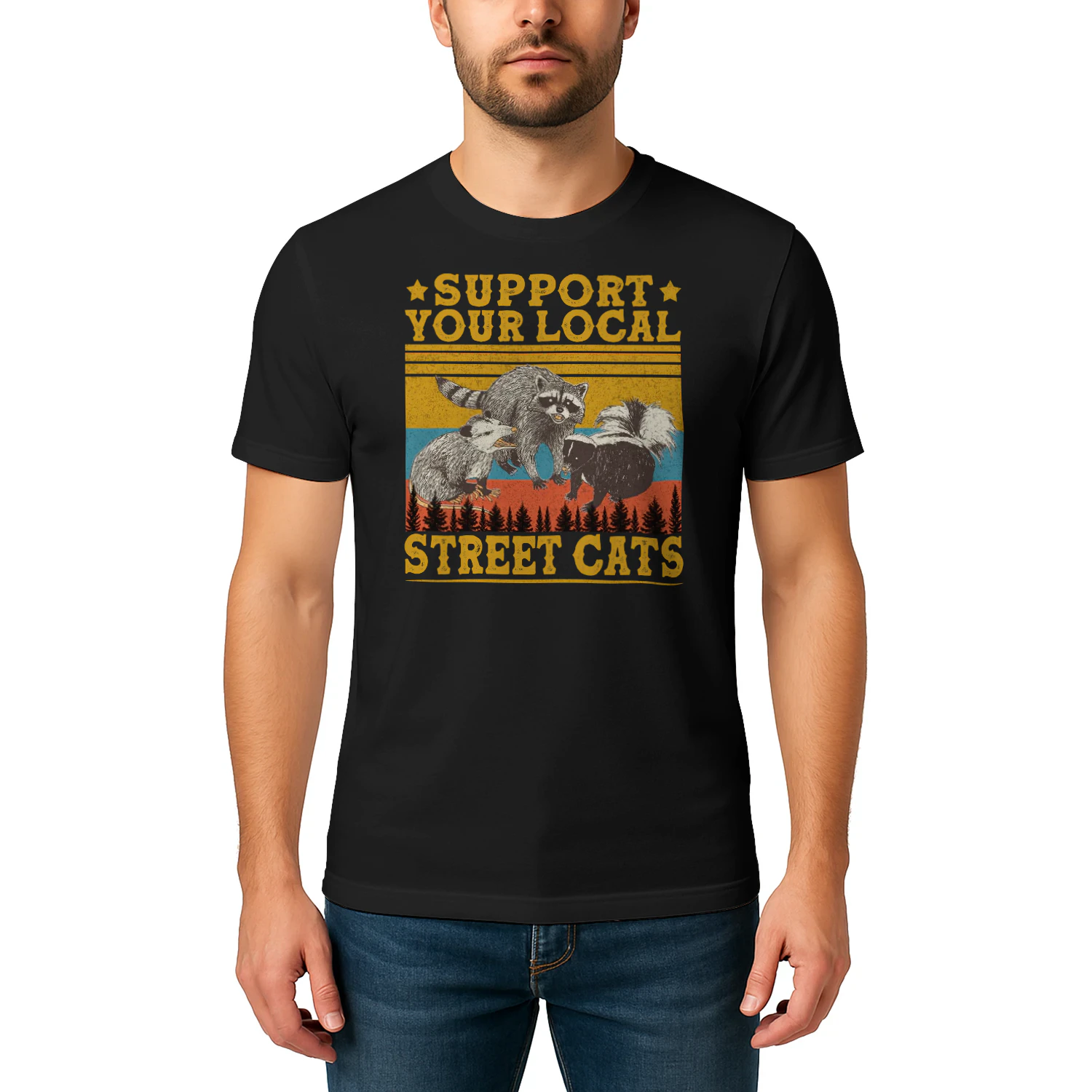 Vintage Support Your Local Street Cats