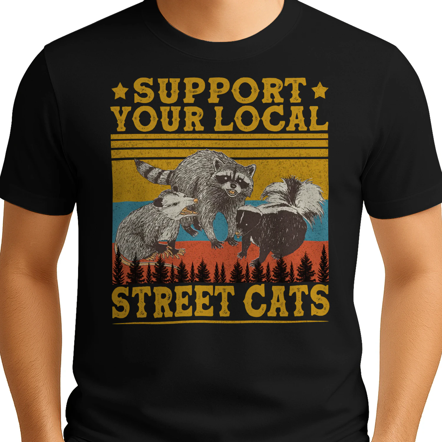 Vintage Support Your Local Street Cats