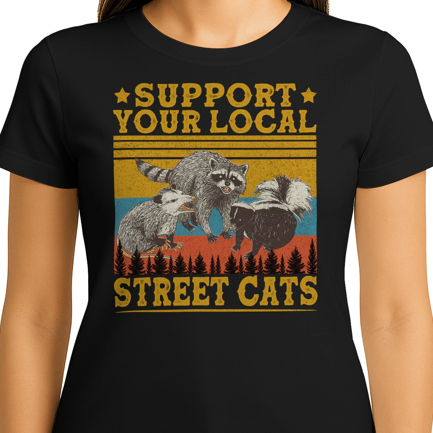 Vintage Support Your Local Street Cats