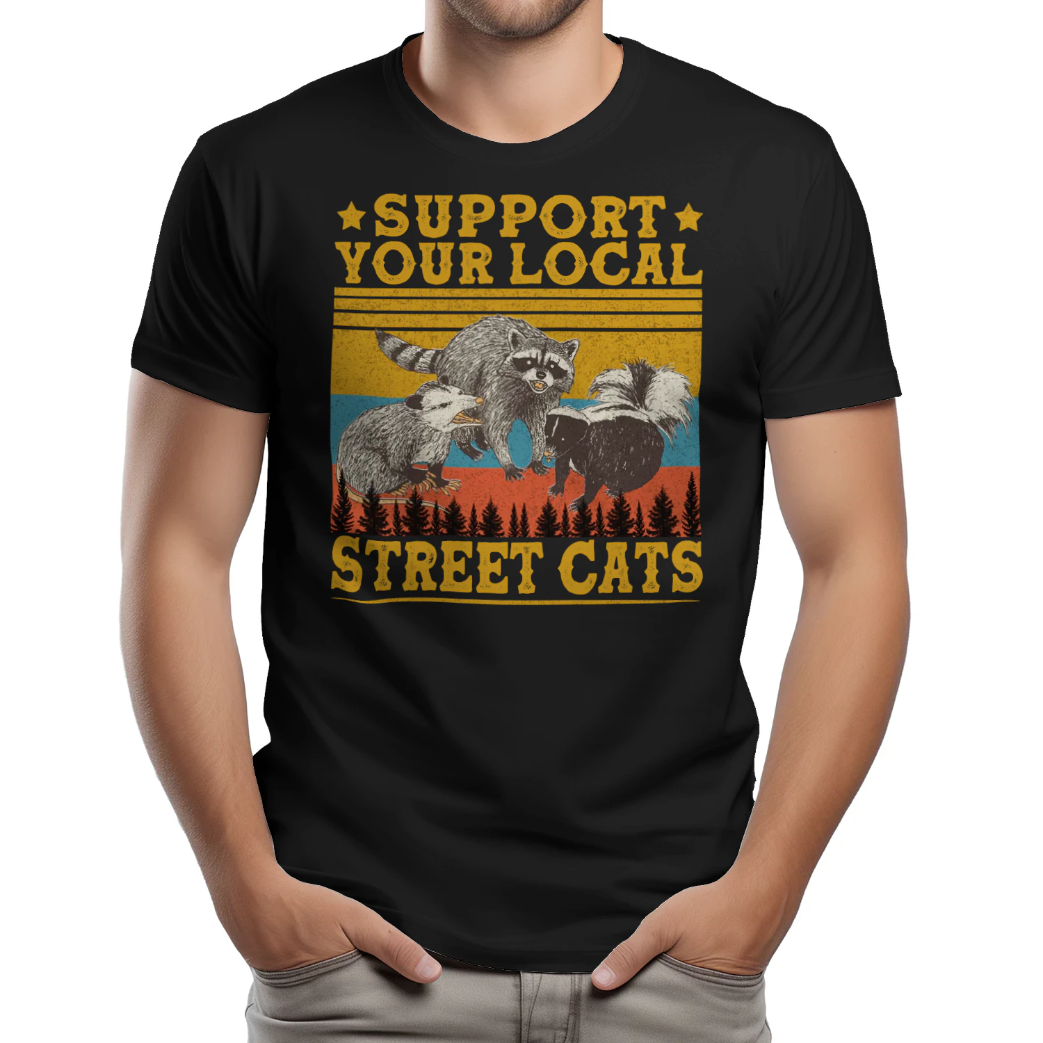 Vintage Support Your Local Street Cats