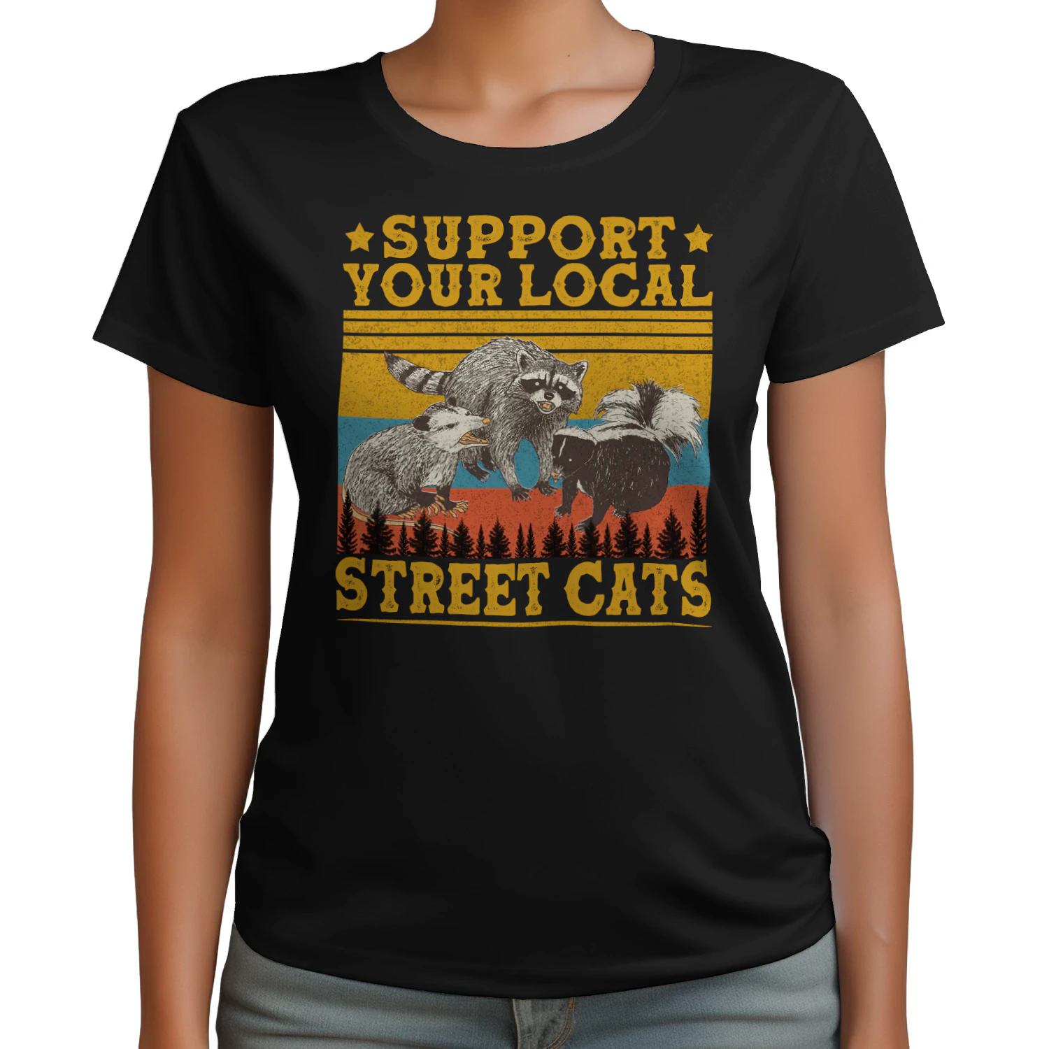 Vintage Support Your Local Street Cats