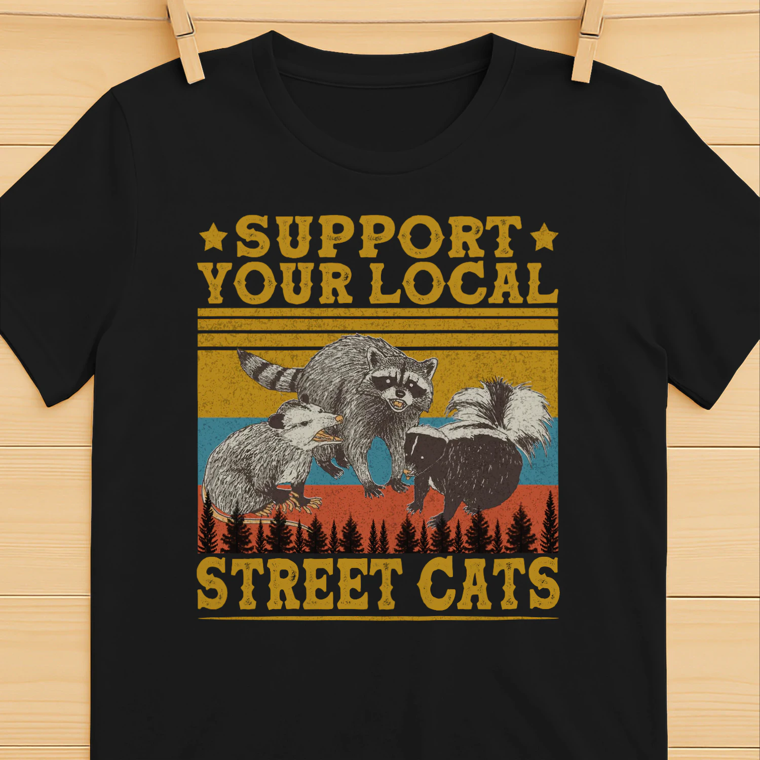 Vintage Support Your Local Street Cats