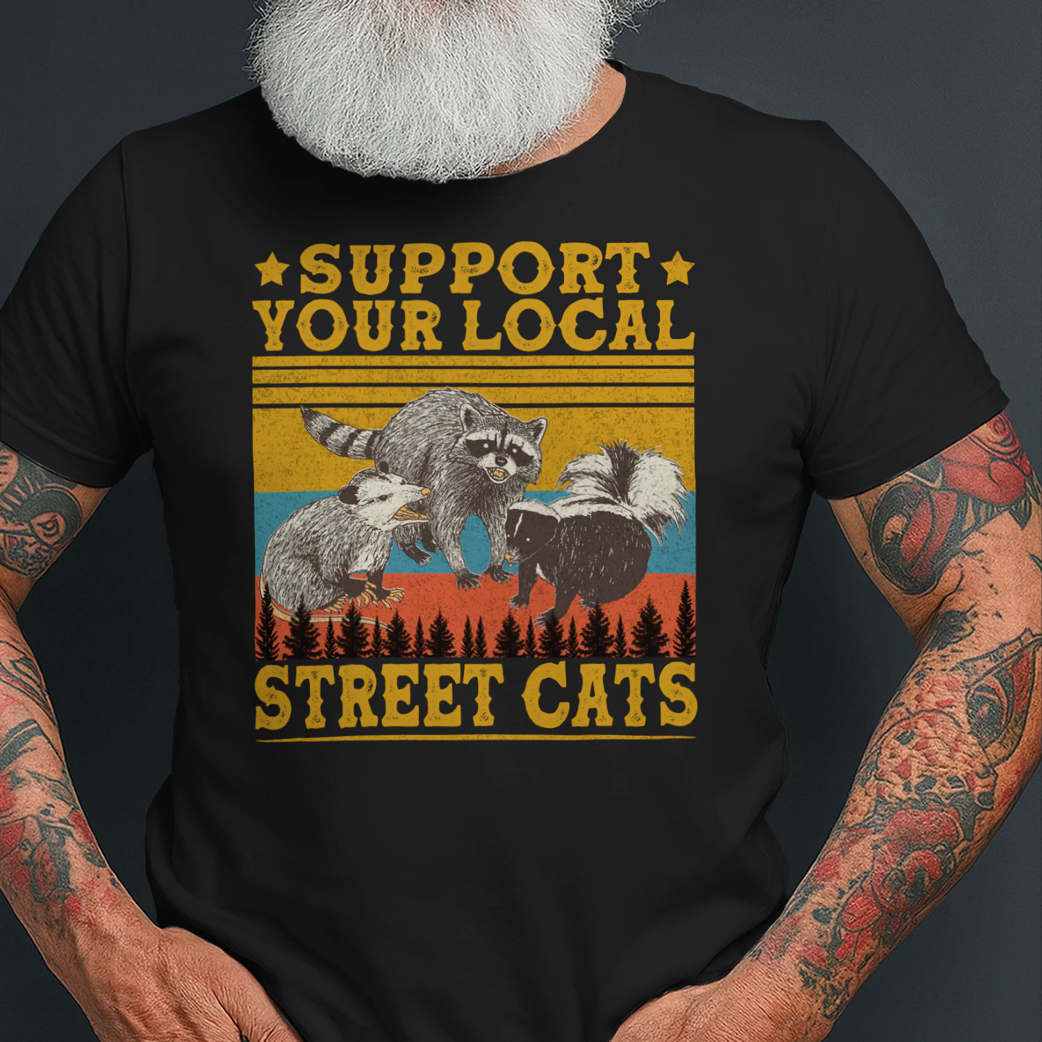 Vintage Support Your Local Street Cats