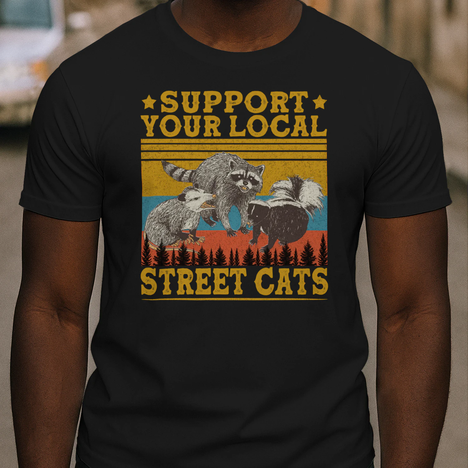 Vintage Support Your Local Street Cats