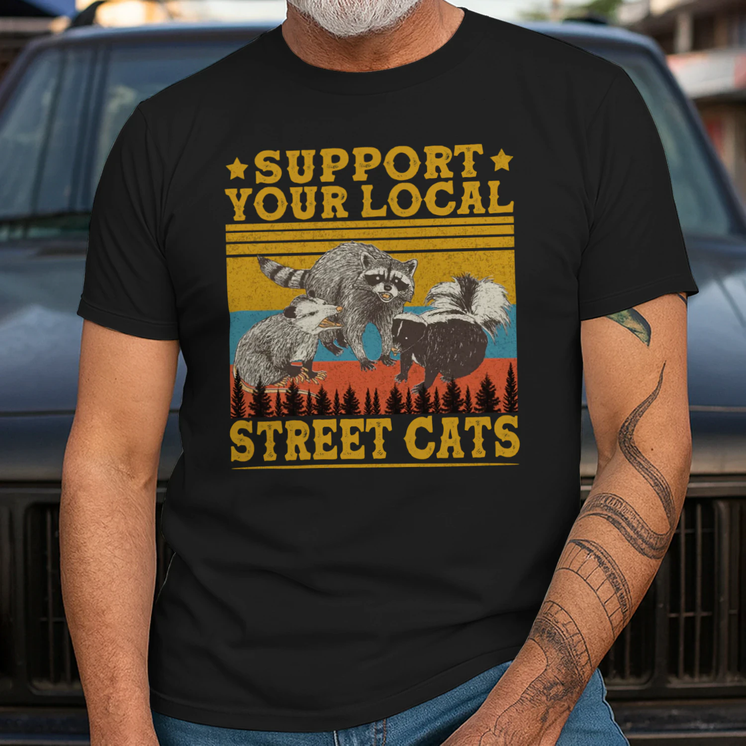Vintage Support Your Local Street Cats