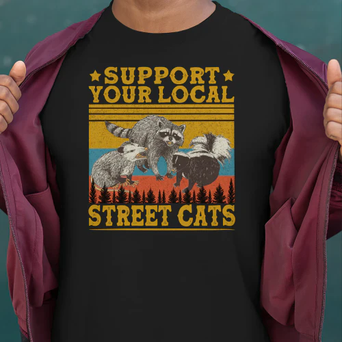 Vintage Support Your Local Street Cats