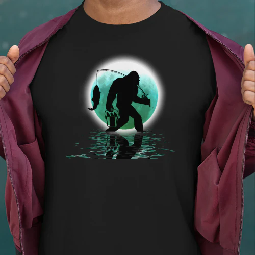 Big Foot Fishing, Cool Fishing Fisherman Bigfoot 