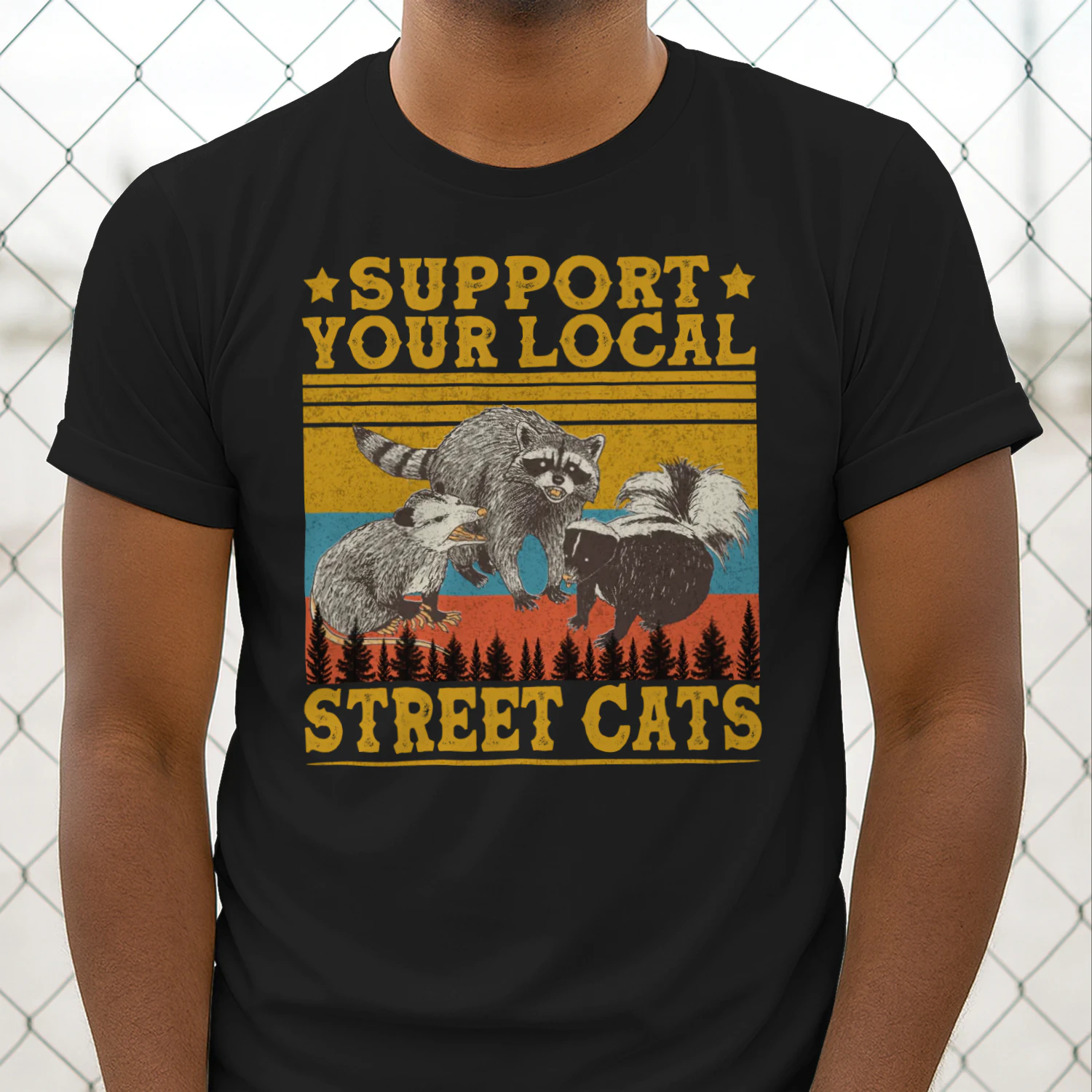 Vintage Support Your Local Street Cats
