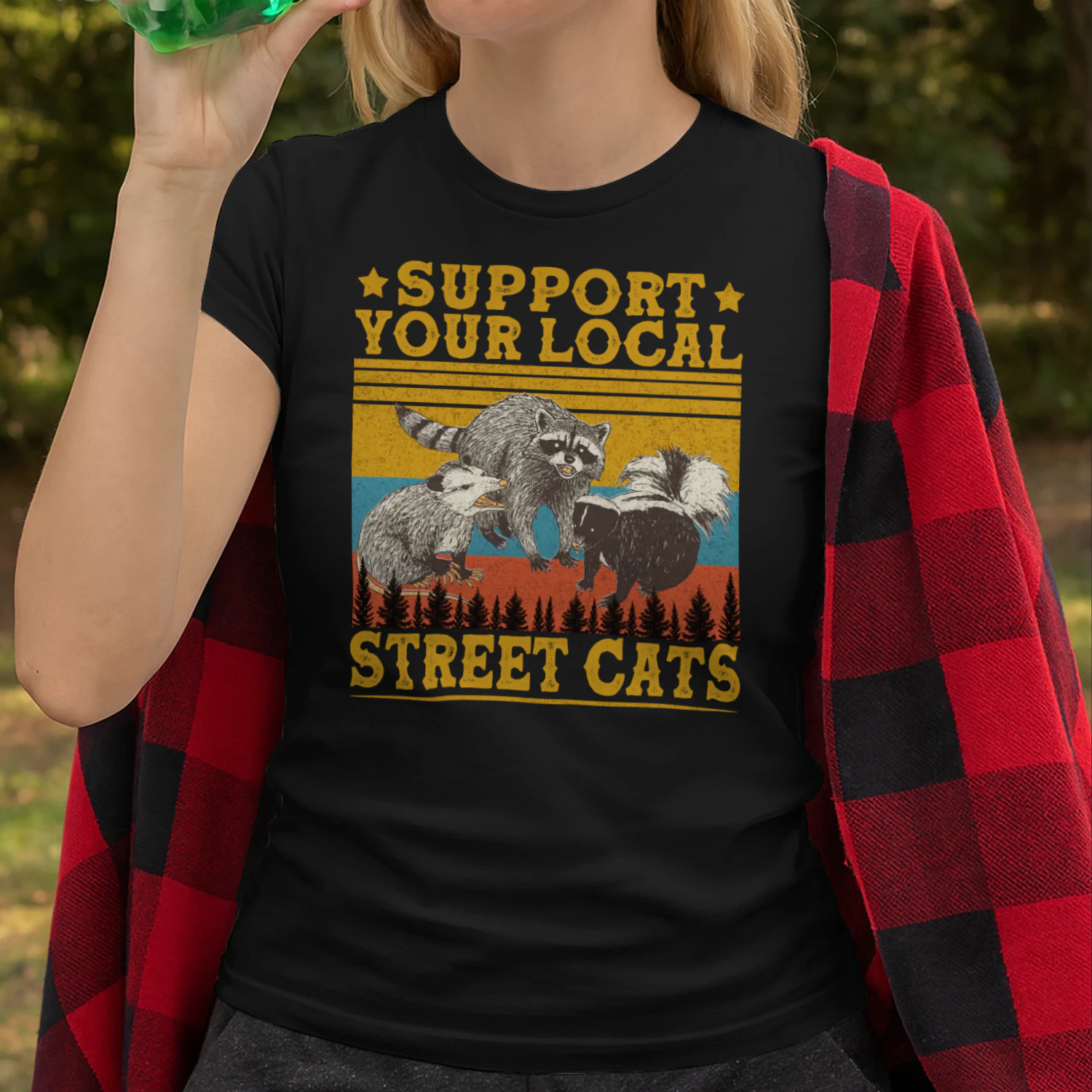 Vintage Support Your Local Street Cats