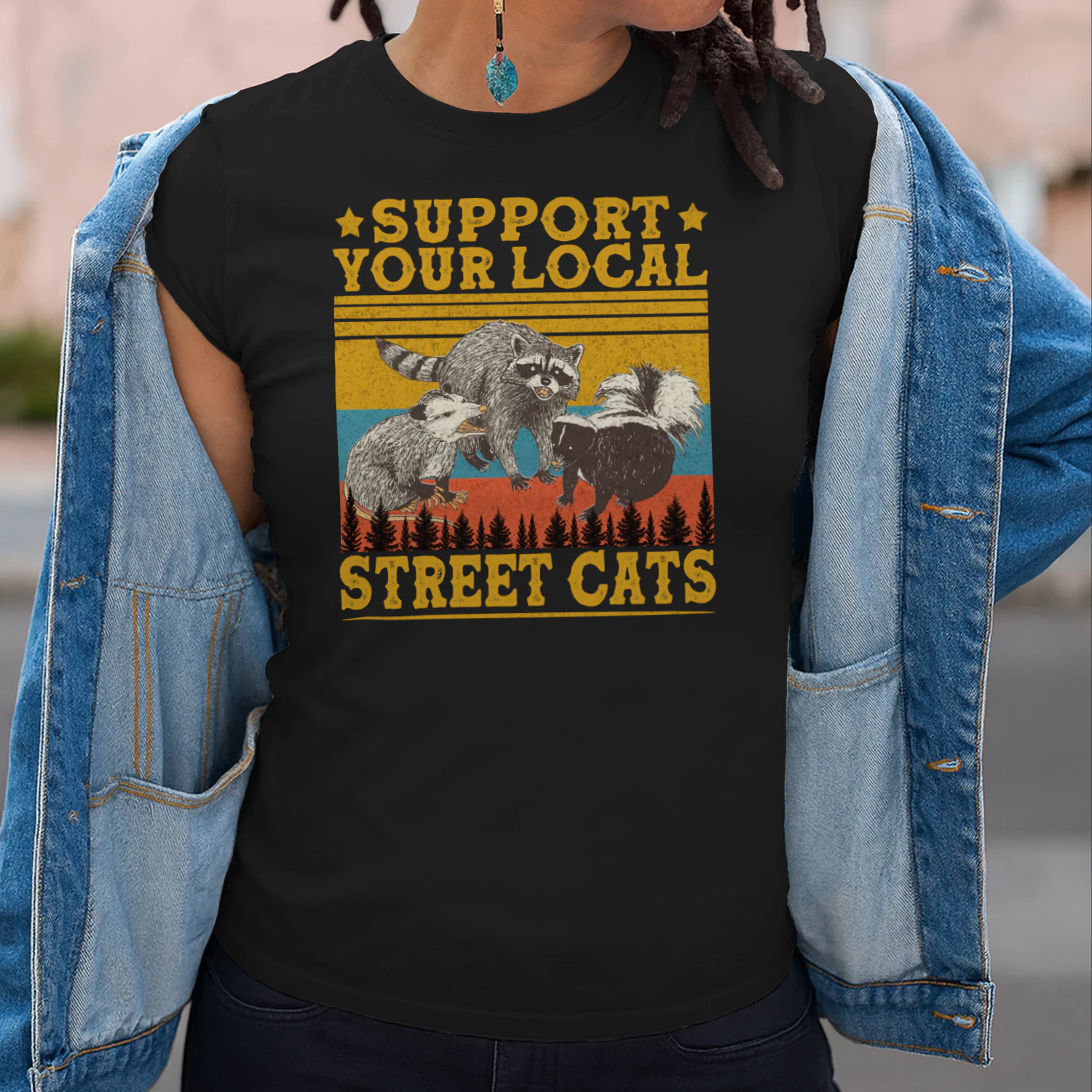 Vintage Support Your Local Street Cats