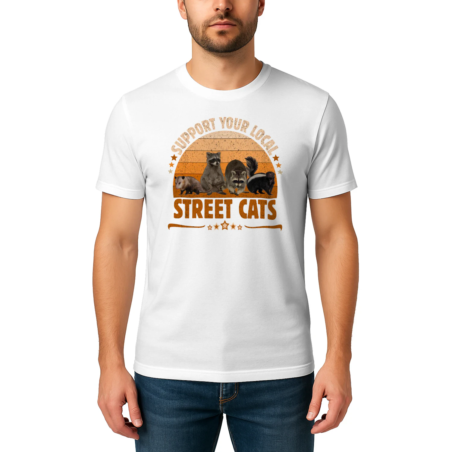 Vintage Support Your Local Street Cats