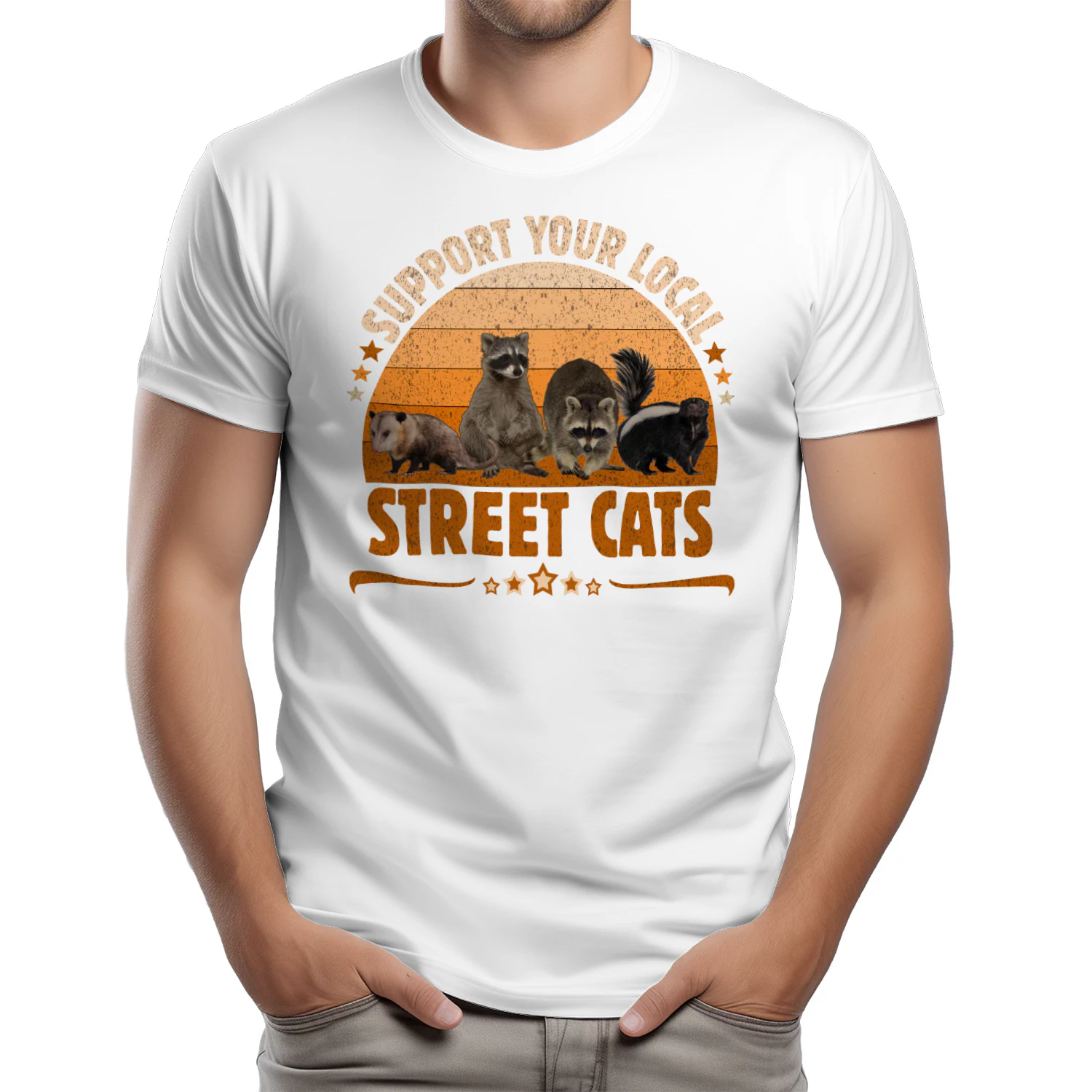 Vintage Support Your Local Street Cats