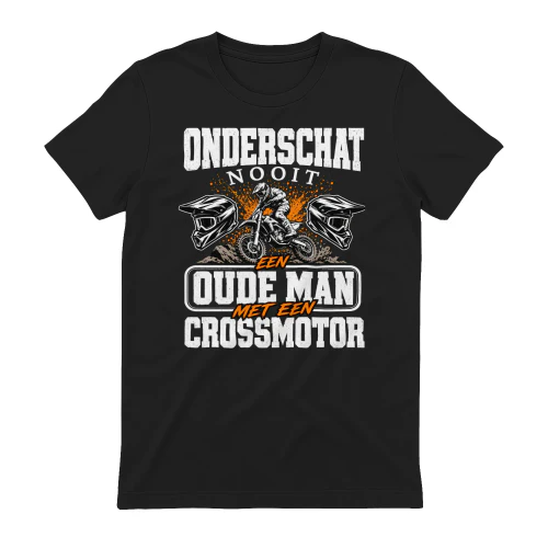 NL - Onderschat Nooit Oude Man Crossmotor