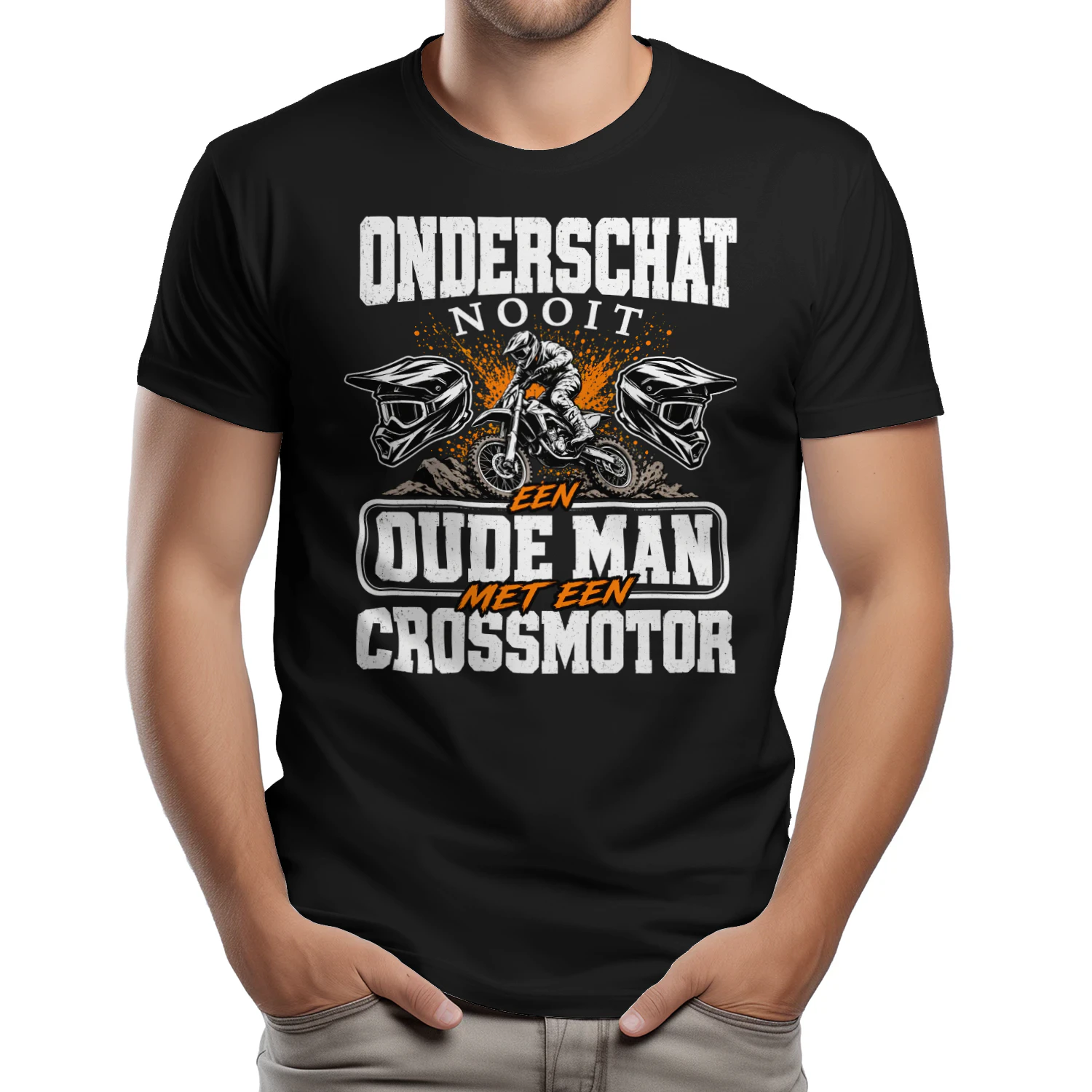 Onderschat Nooit Oude Man Crossmotor